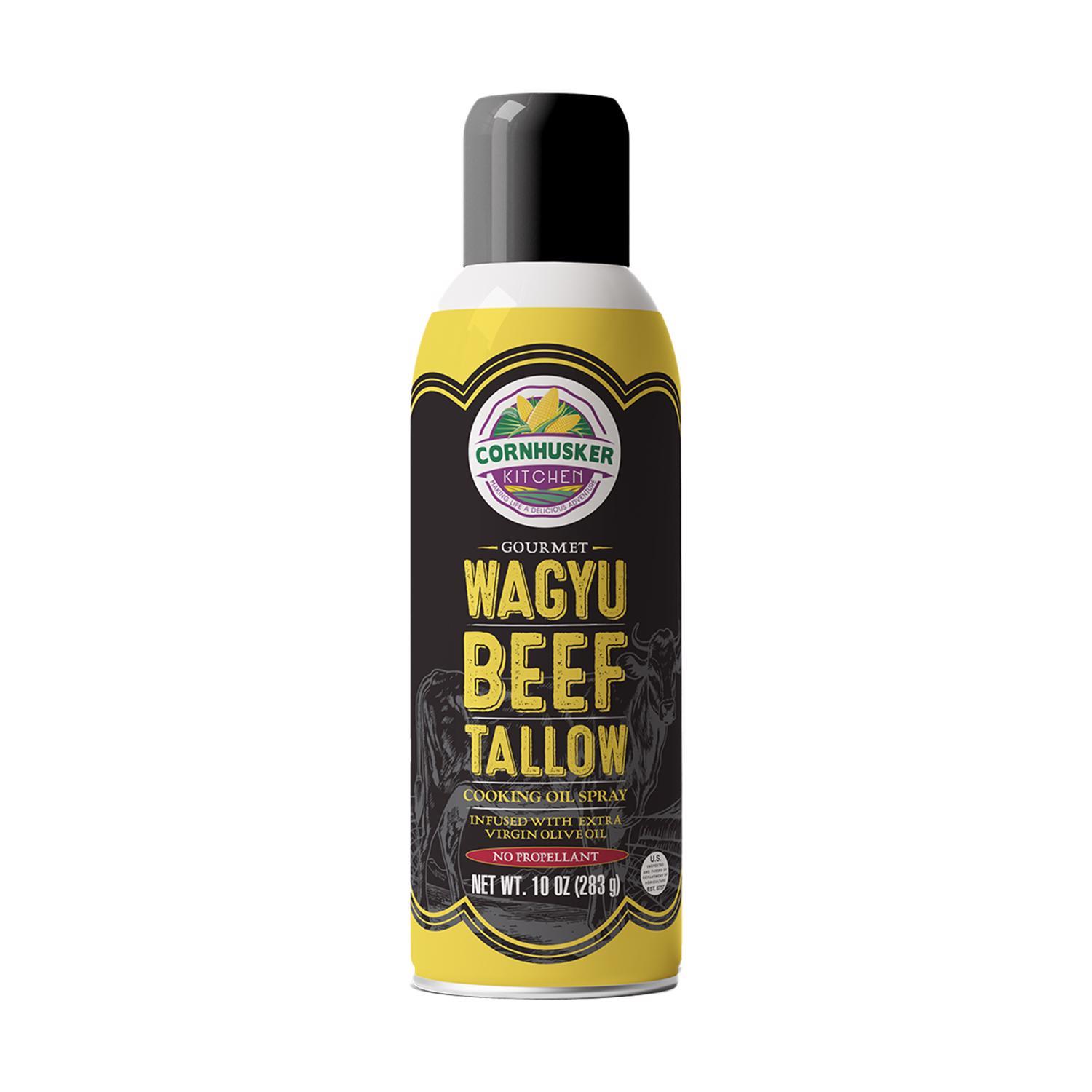 Cornhusker Kitchen Wagyu Beef Tallow Cooking Oil Spray 10 oz Canister