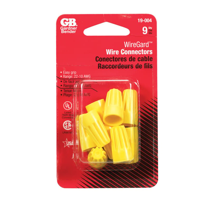 Gardner Bender WingGard 18-10 Ga. Copper Wire Wire Connector Yellow 9 pk