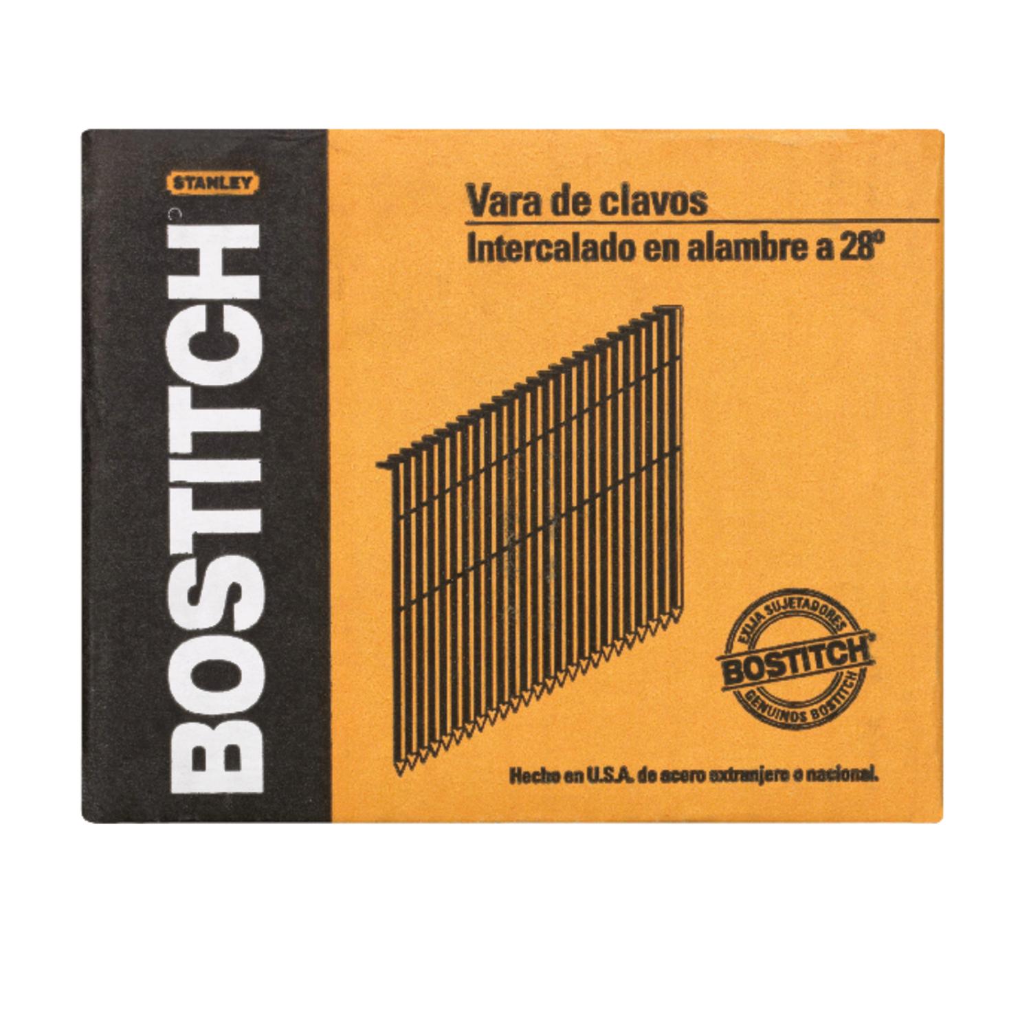 Bostitch 31/4 in. L Angled Strip Galvanized Framing Nails 28 deg 2000