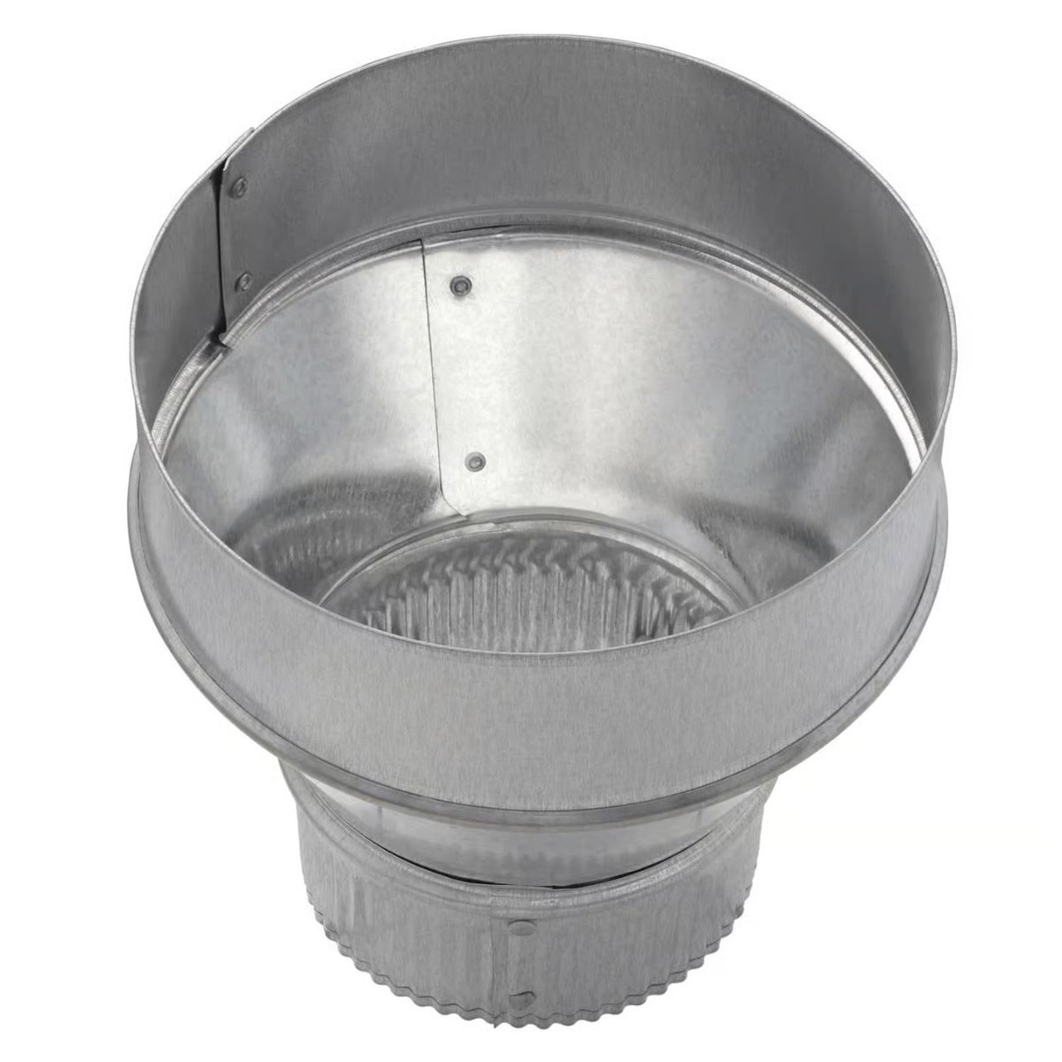 Imperial 6 in. D x 4 in. D Galvanized Steel Furnace Pipe Reducer