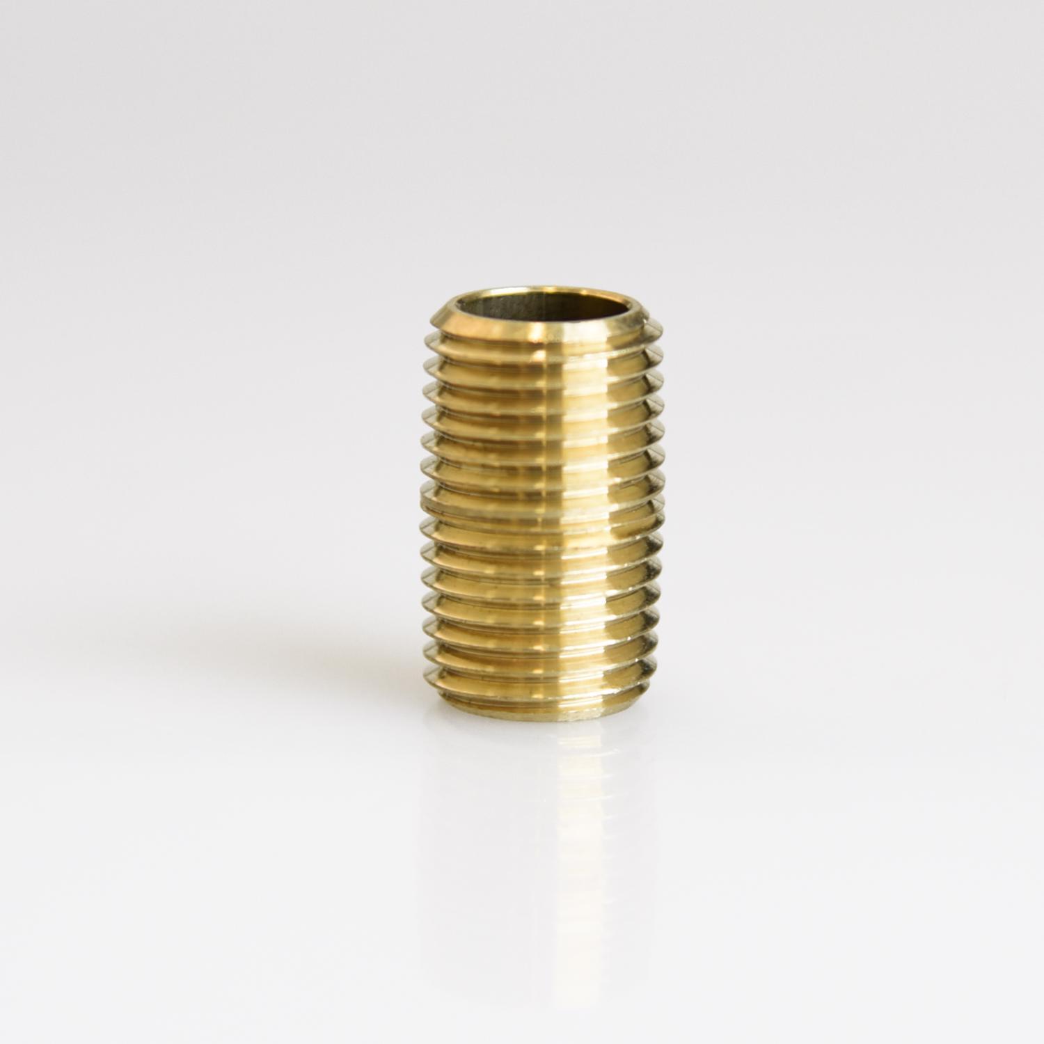 ATC 1/4 in. MPT 1/4 in. D MPT Yellow Brass Close Nipple