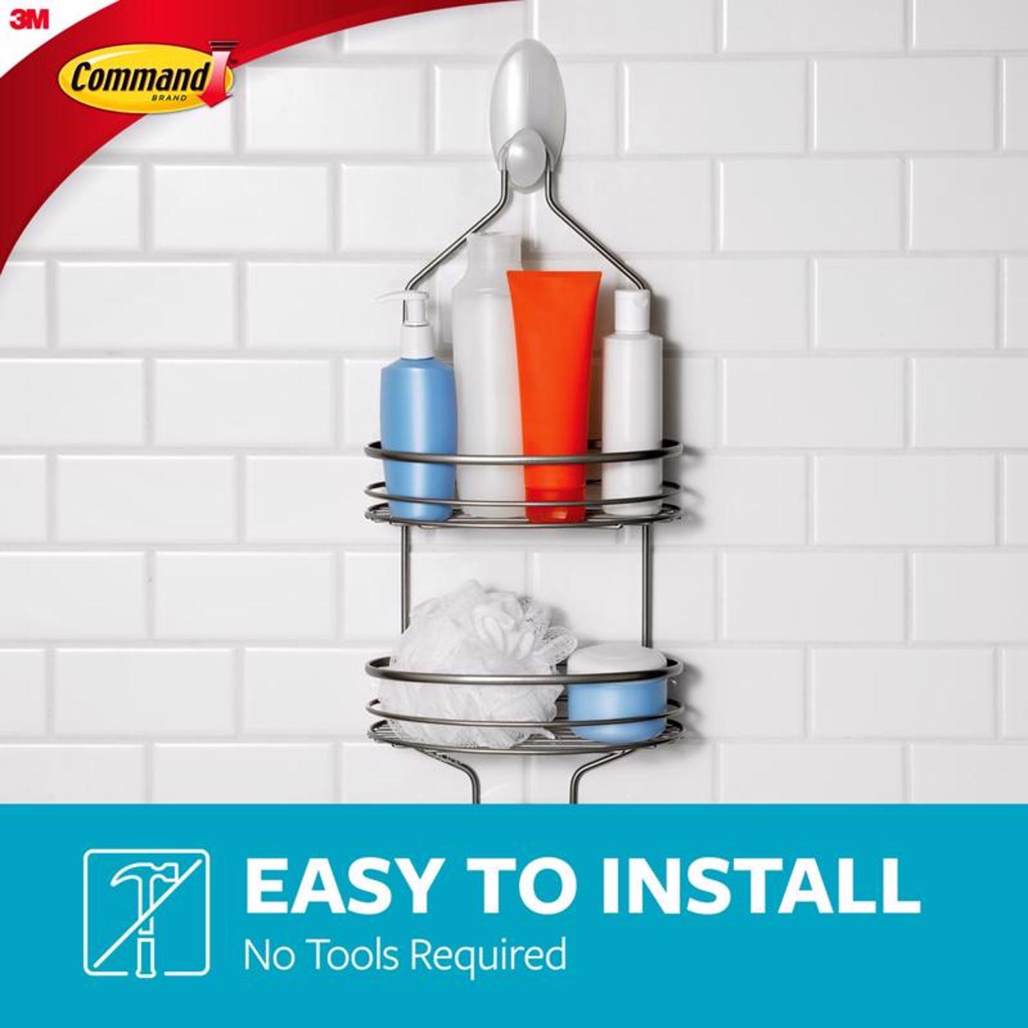 3M Command Large Plastic Caddy Hanger 5 in. L 1 pk