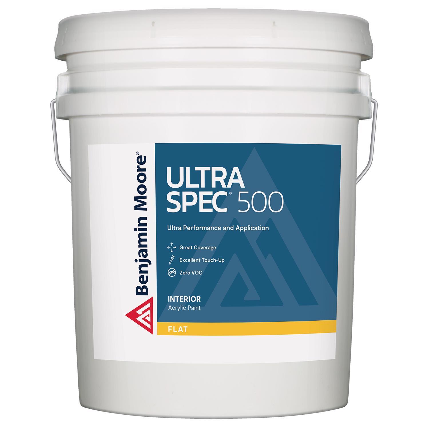 Benjamin Moore Ultra Spec 500 Flat Base 1 Paint Interior 5 gal