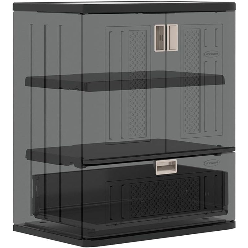 Suncast Single Drawer Base Storage Black
