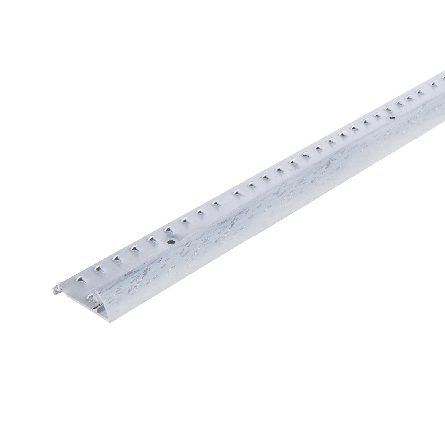 M-D Building Products 0.5 in. H X 1.375 in. W X 36 in. L Prefinished Silver Aluminum Carpet Gripper
