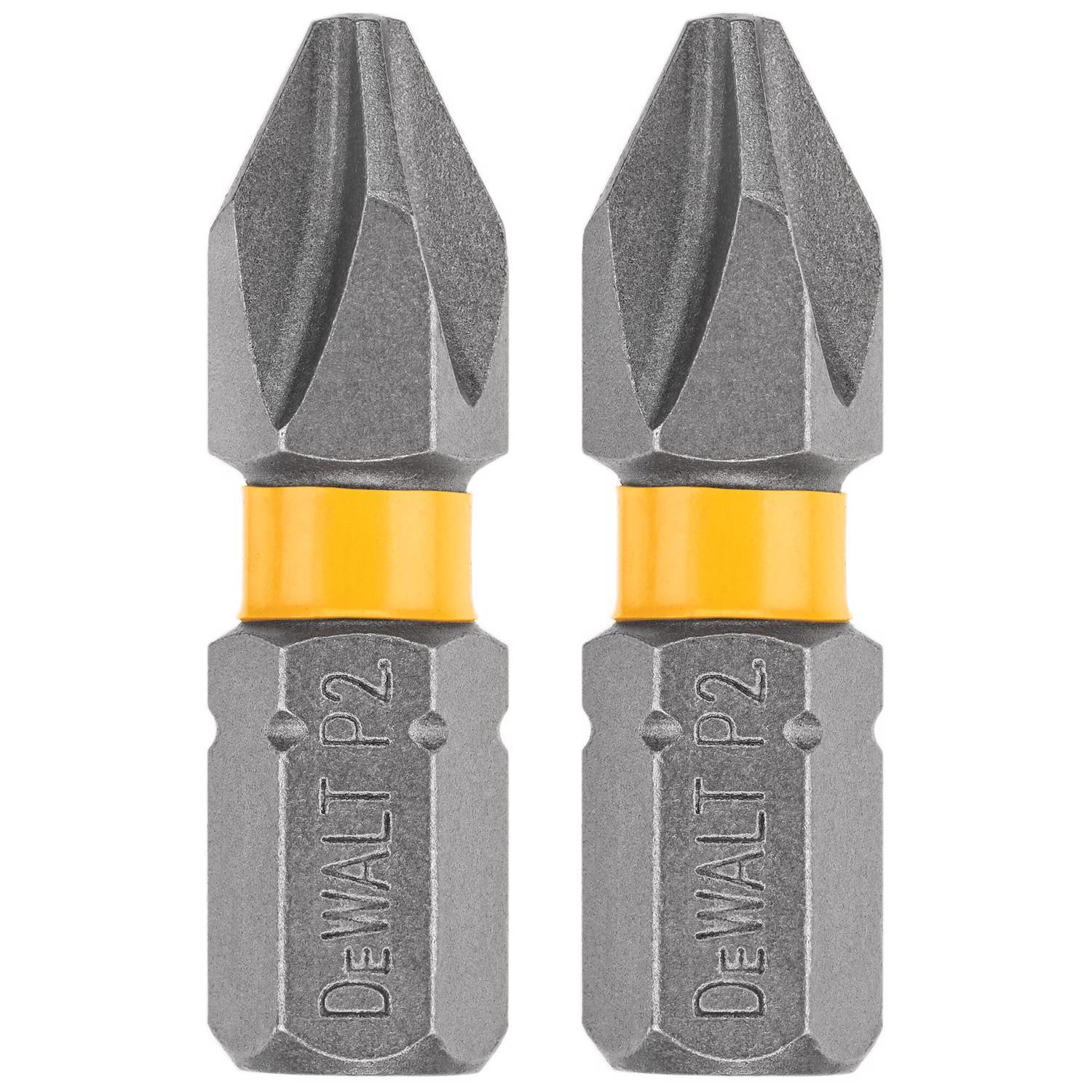 DEWALT Max Fit Phillips #2 X 1 in. L Screwdriver Bit Set Steel 2 pk