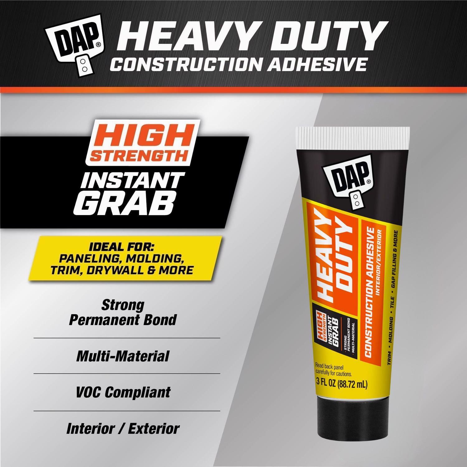 DAP Heavy Duty Construction Adhesive 3 oz