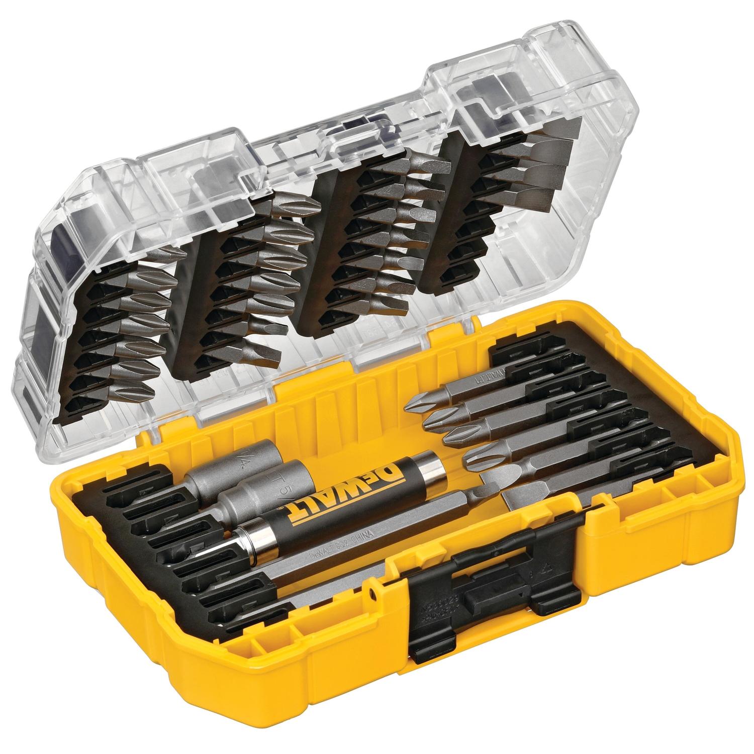 DEWALT Screwdriving Set Heat-Treated Steel 37 pc