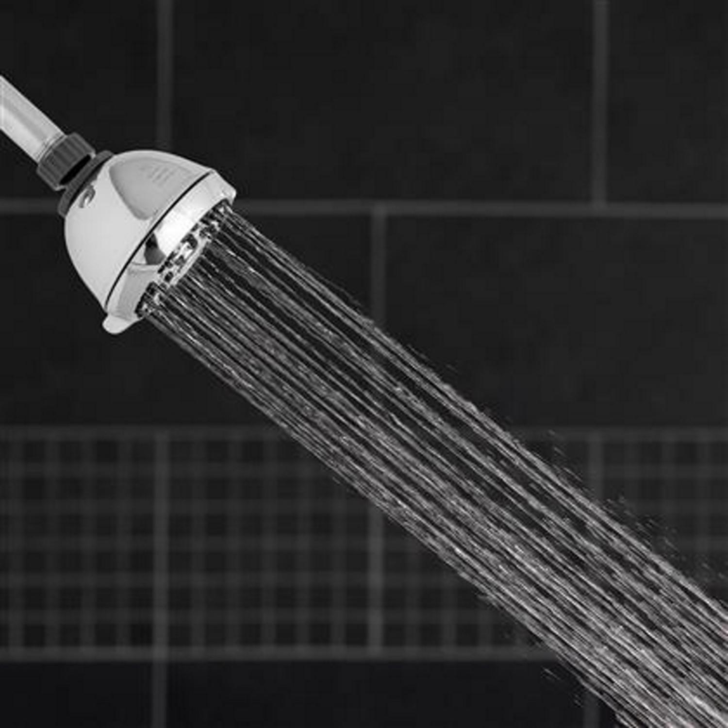 Waterpik PowerPulse+ Chrome 6 settings Wallmount Showerhead 1.8 gpm