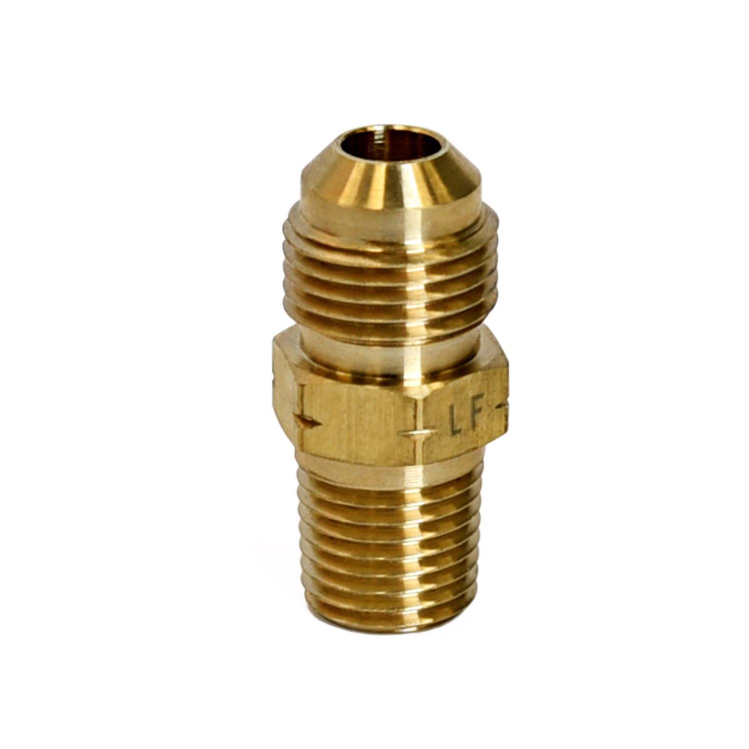 ATC 3/8 in. Flare 1/4 in. D Male Brass Adapter