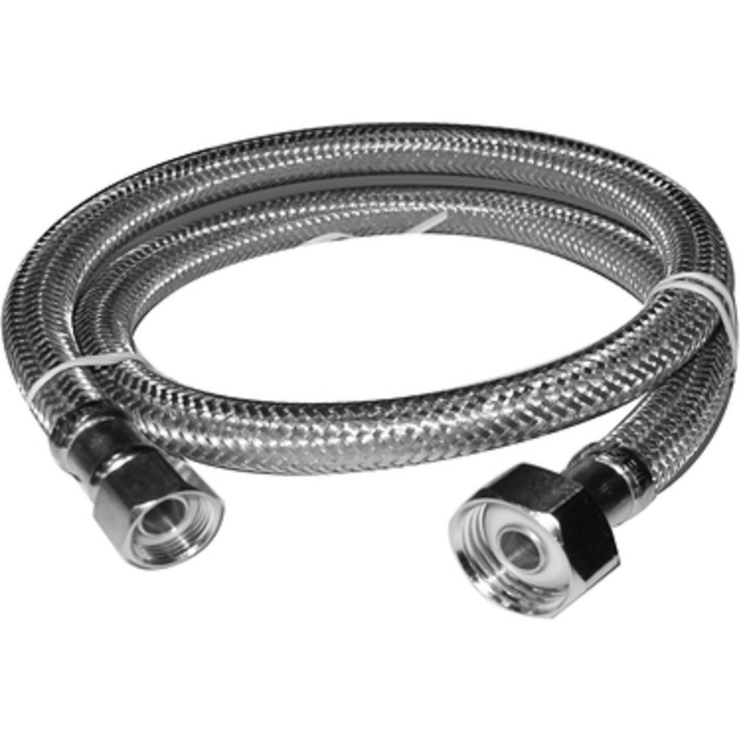 Plumb Pak EZ 3/8 in. Compression X 1/2 in. D FIP 36 in. Stainless Steel Faucet Supply Line