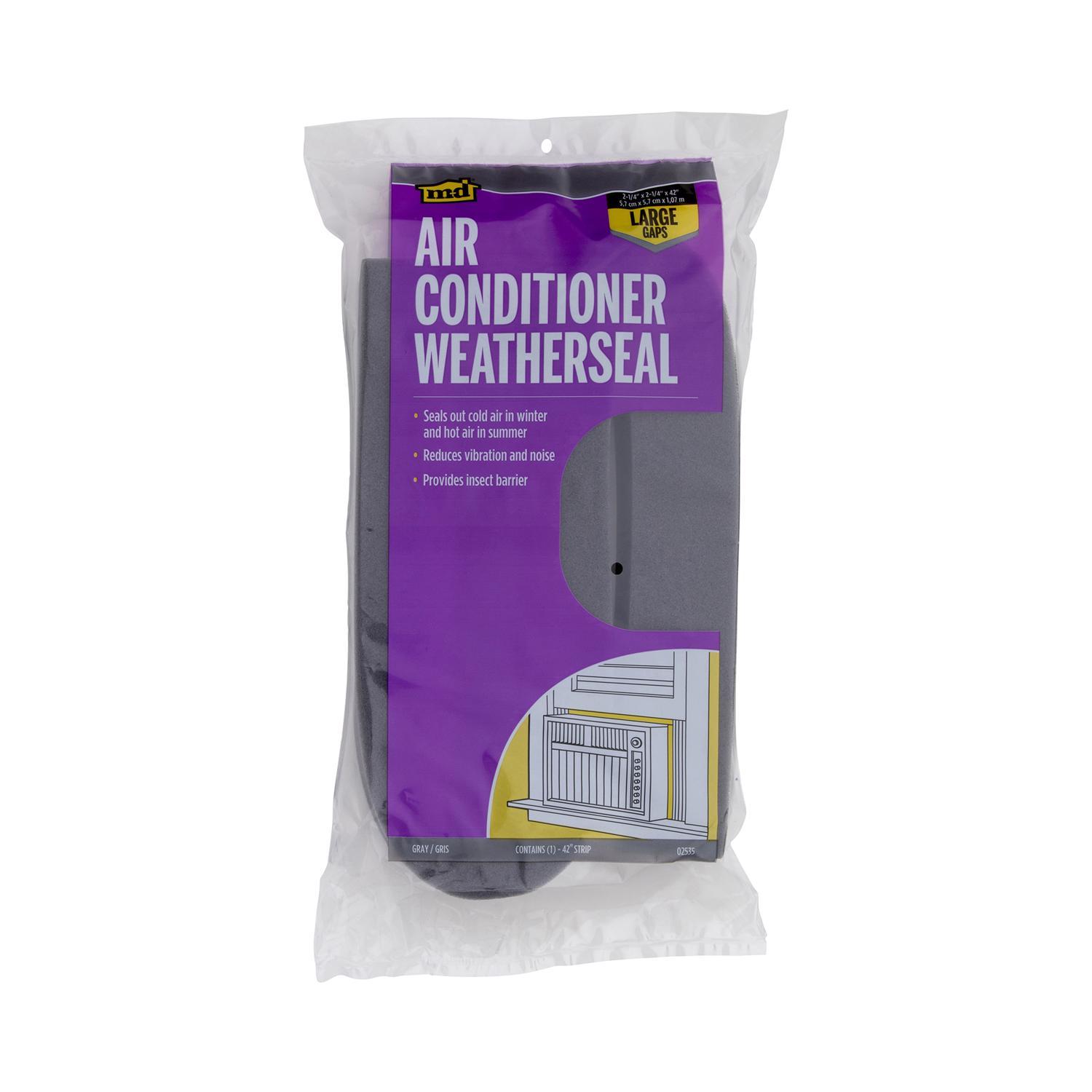 M-D Gray Foam Weatherstrip For Air Conditioners 42 in. L X 2-1/4 in.