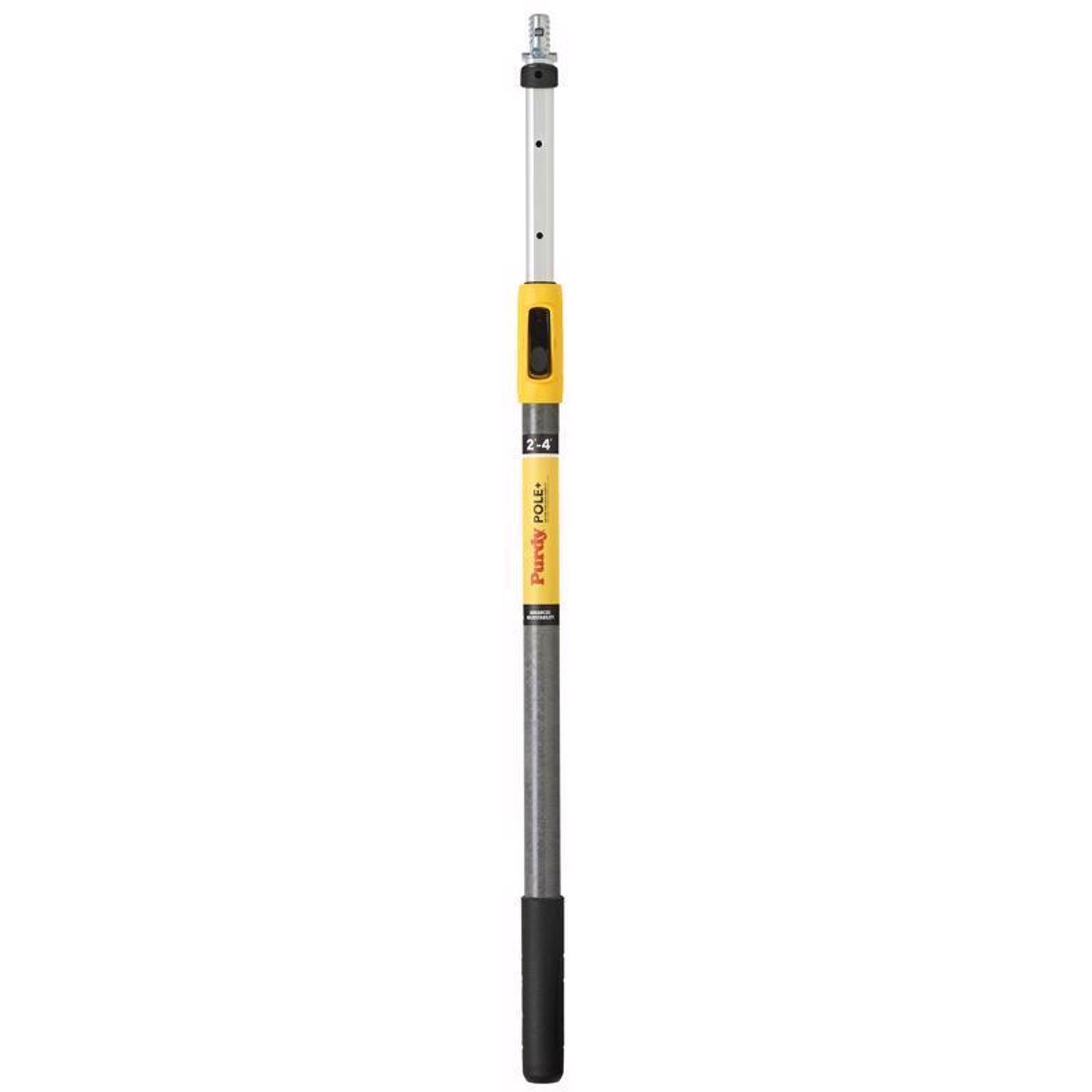 Purdy POWER LOCK Telescoping 2-4 ft. L X 1 in. D Fiberglass Extension Pole