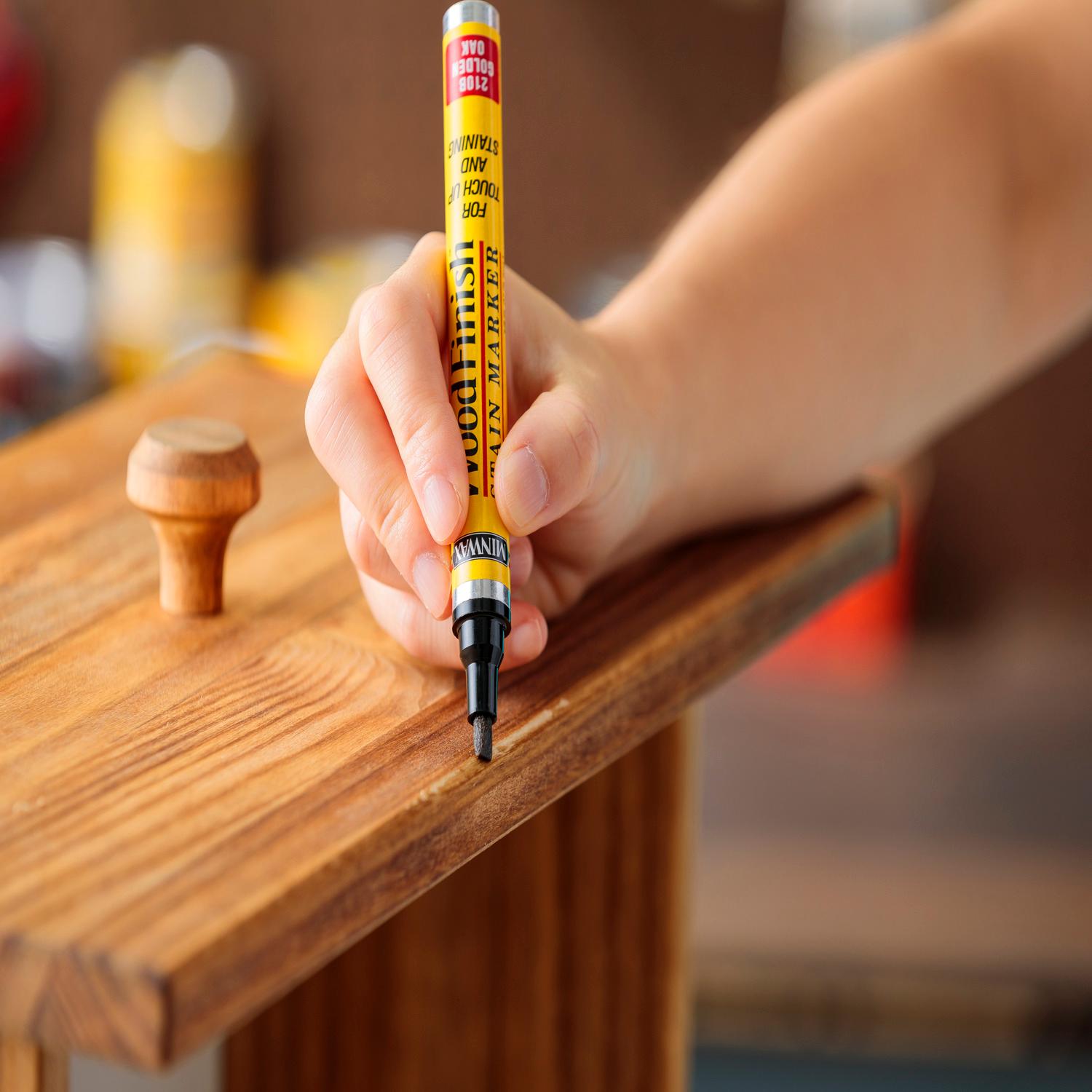 Minwax Wood Finish Stain Marker Semi-Transparent Ebony Oil-Based Stain Marker 1/3 oz