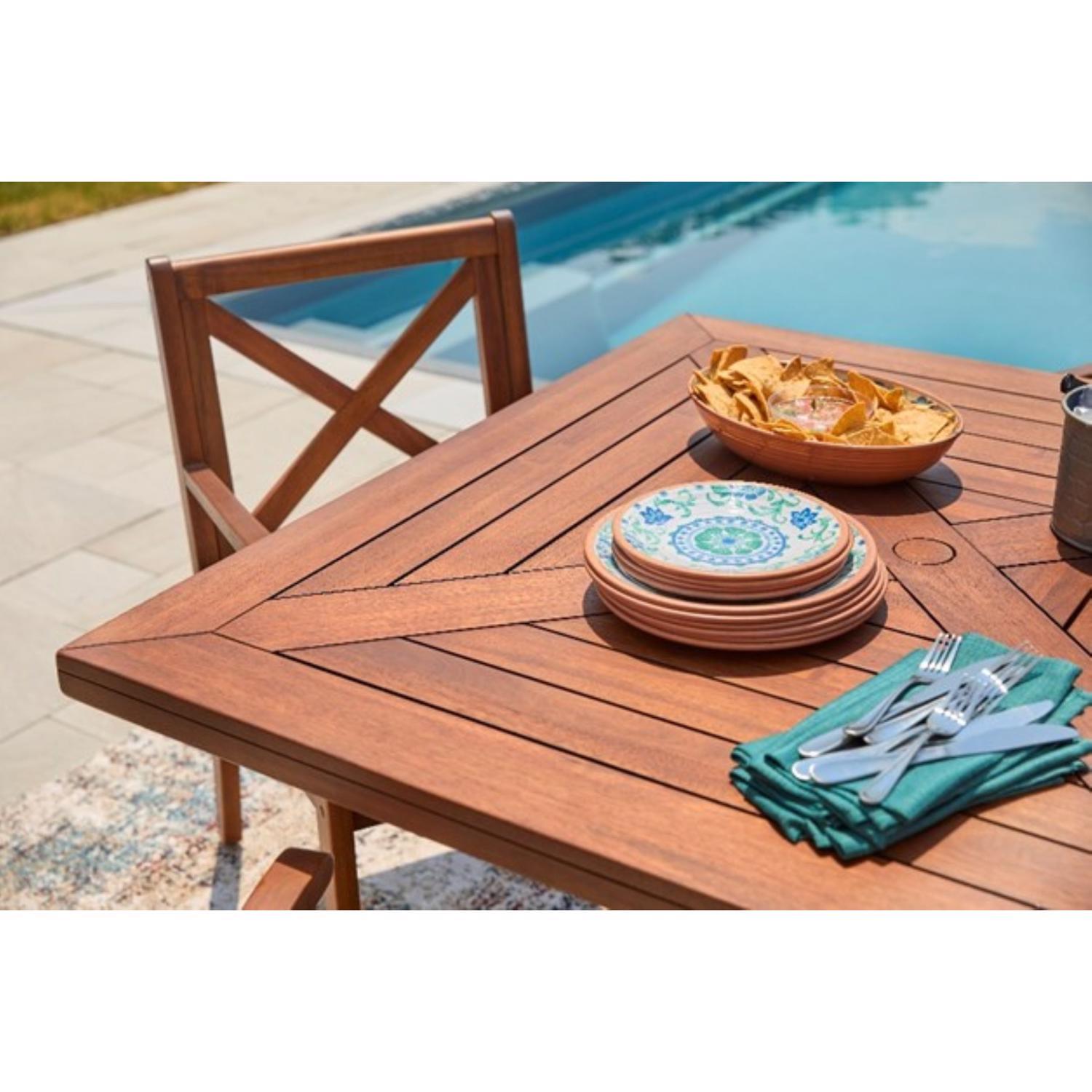 Living Accents Gatlin 5 pc Bronze Wood Farmhouse Dining Set