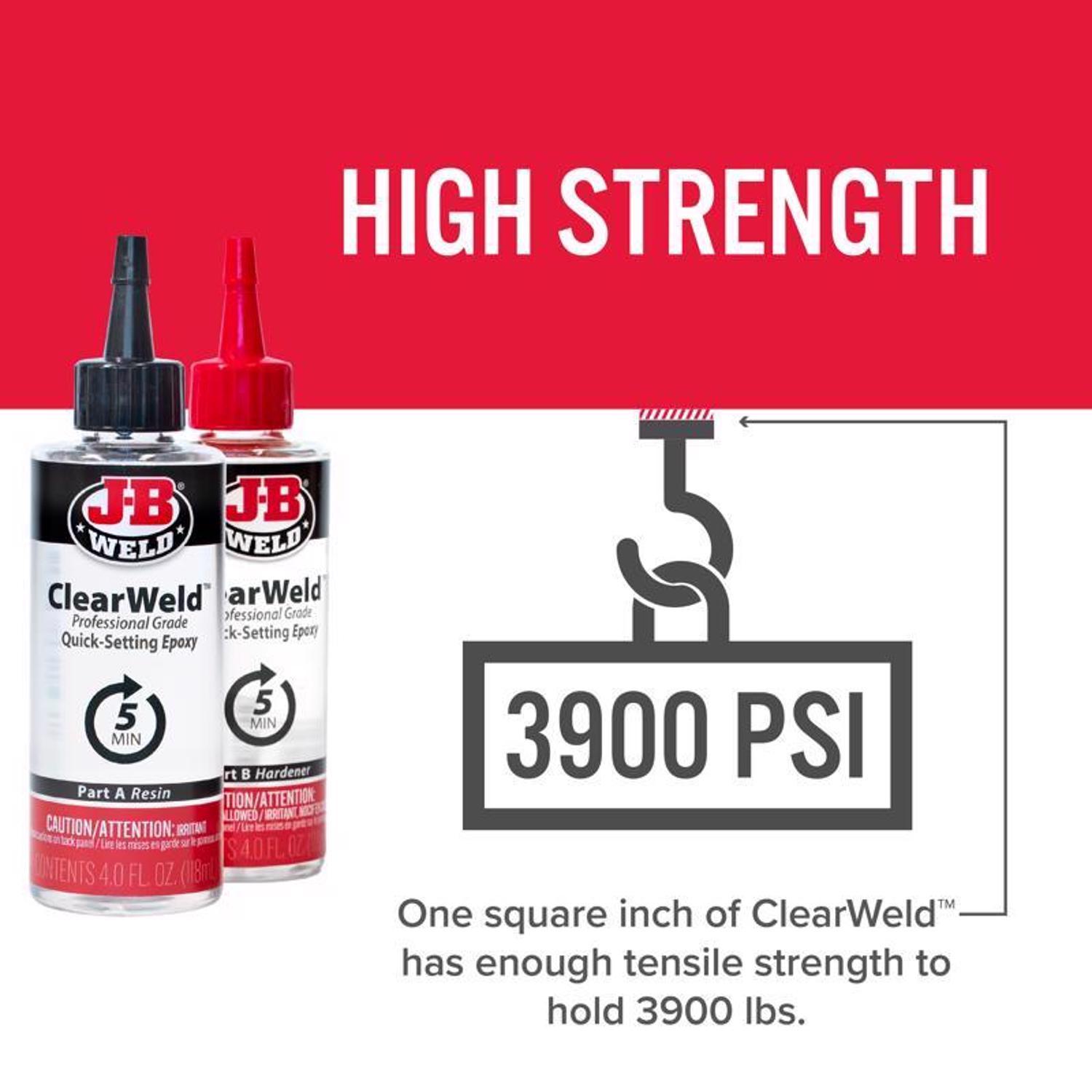 J-B Weld Clear Weld High Strength Clear Epoxy 8 oz
