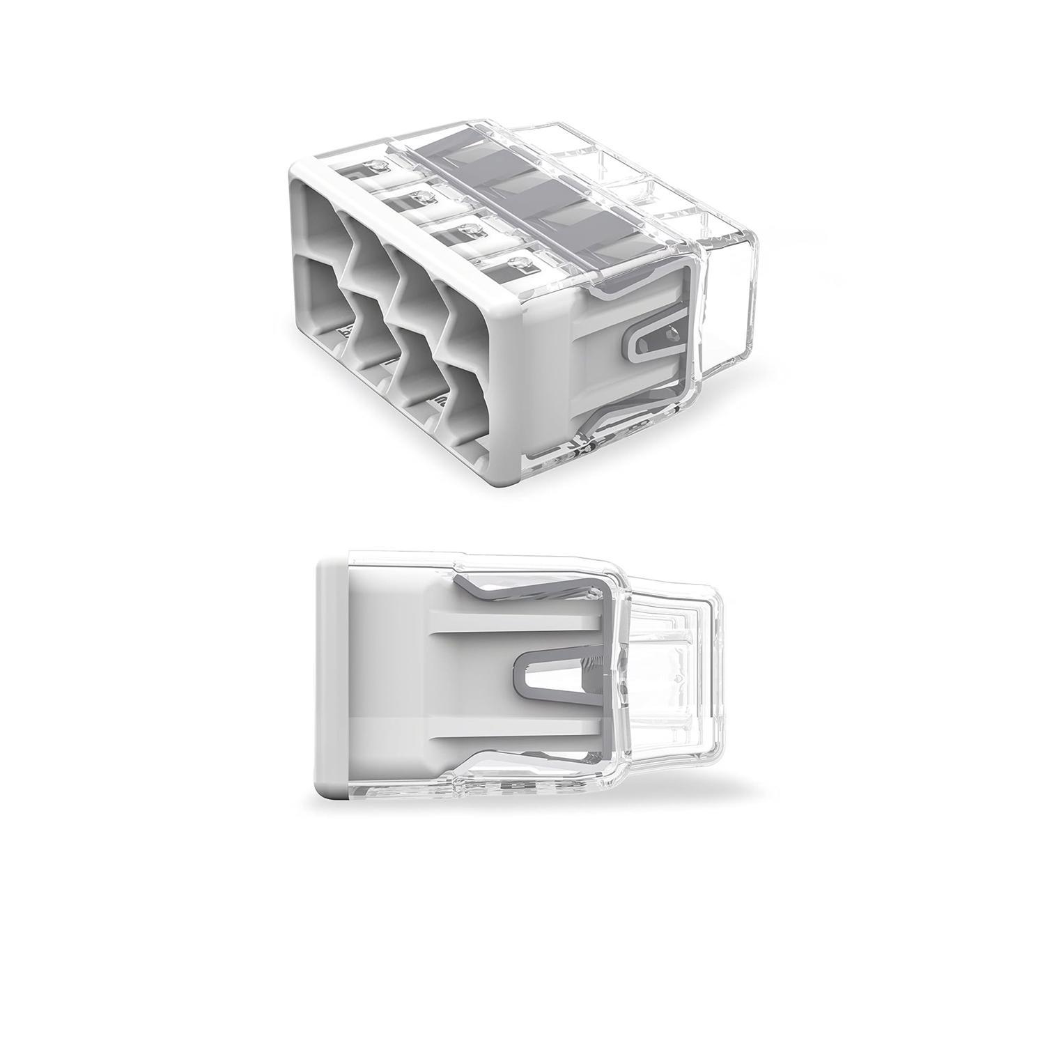 Wago 8 Port Push-In Wire Connector 5 pk