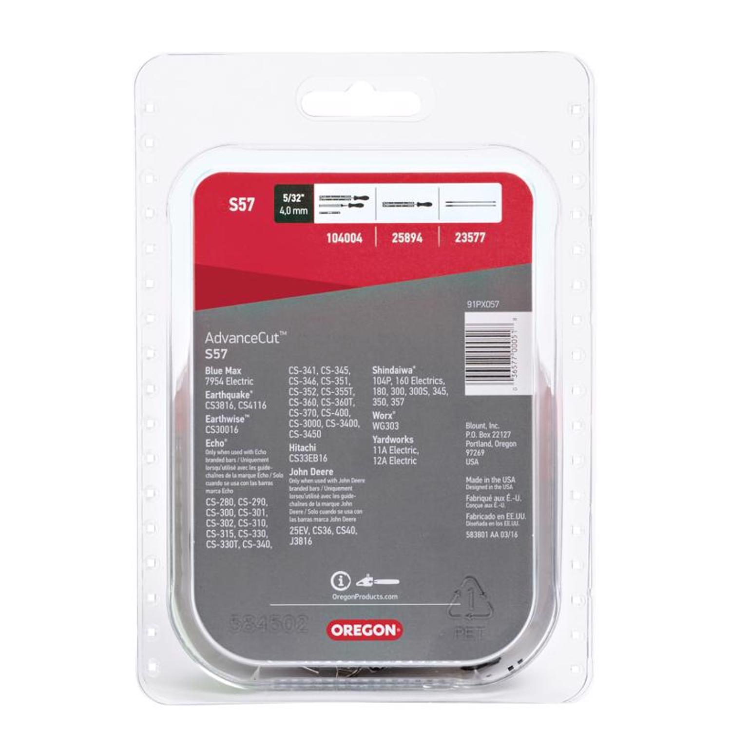 Oregon AdvanceCut S57 16 in. Chainsaw Chain 57 links