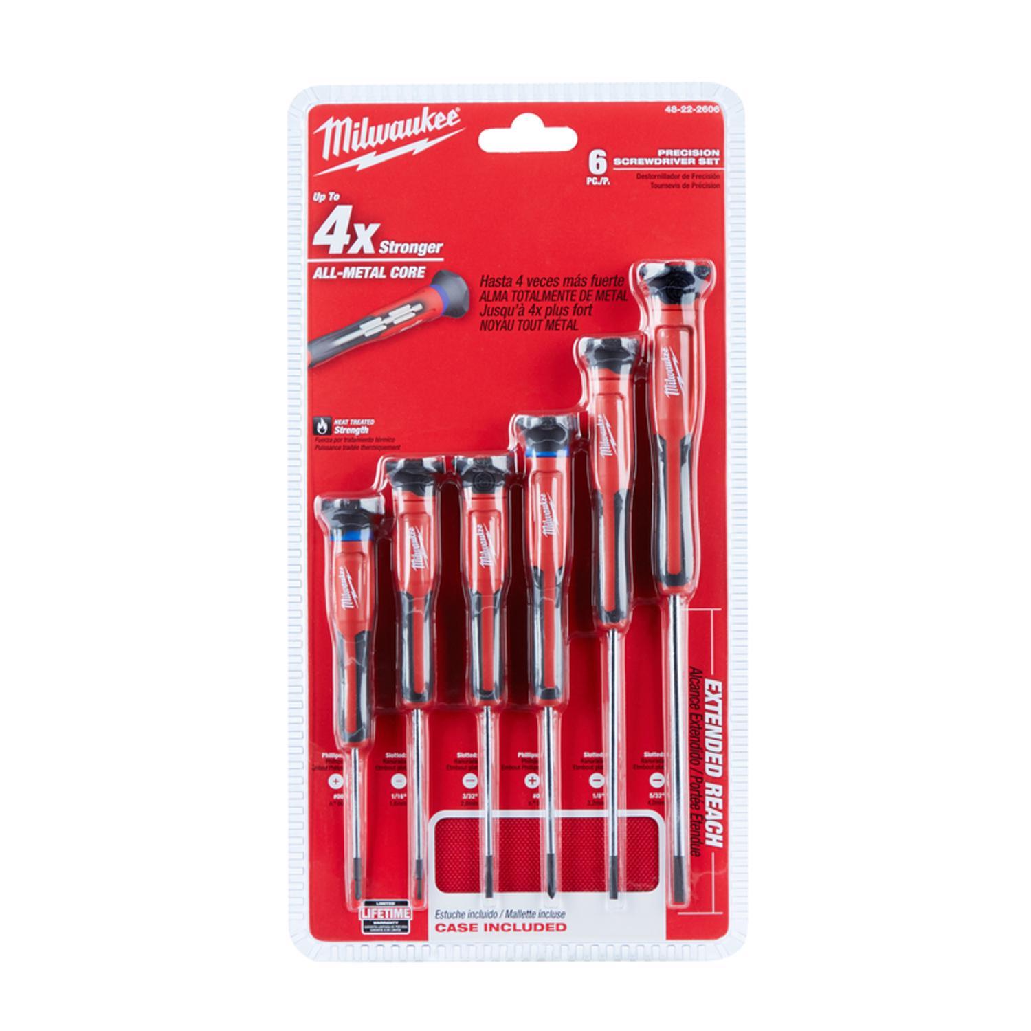 Milwaukee Assorted Screwdriver Set 6.0 in. 6 pc