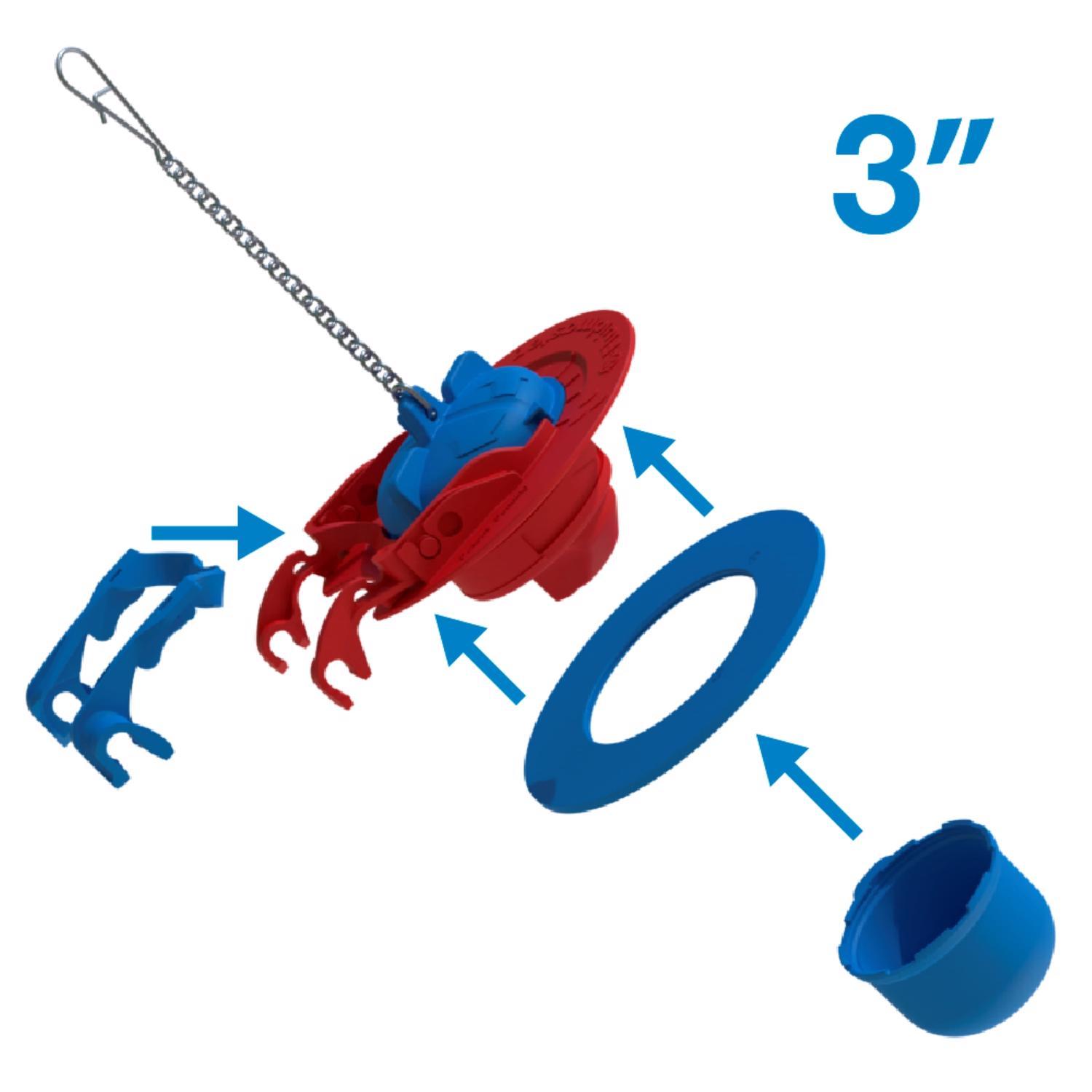 Fluidmaster Performax Fill Valve And Flapper Kit Multicolored Plastic/Rubber For Universal