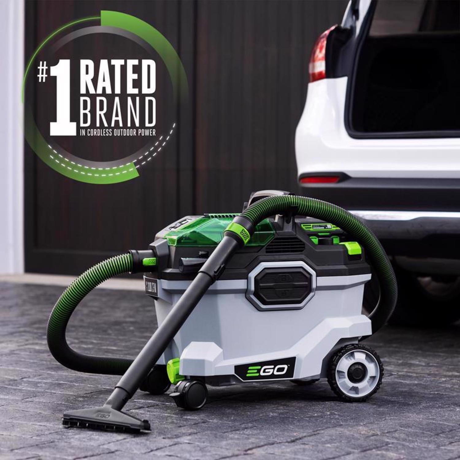 EGO Power+ WDV0904 9 gal Cordless Wet/Dry Vacuum Kit (Battery & Charger) 56 V W/ 5.0AH BATTERY