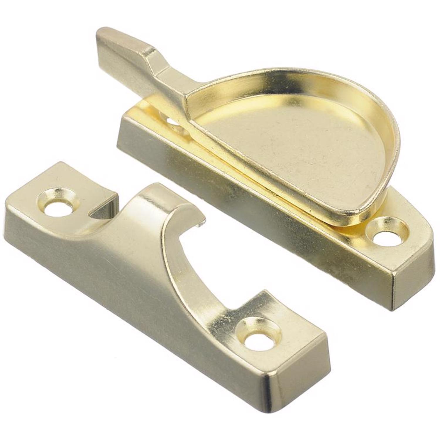 Ace Bright Brass Brass Narrow Sash Lock 1 pk