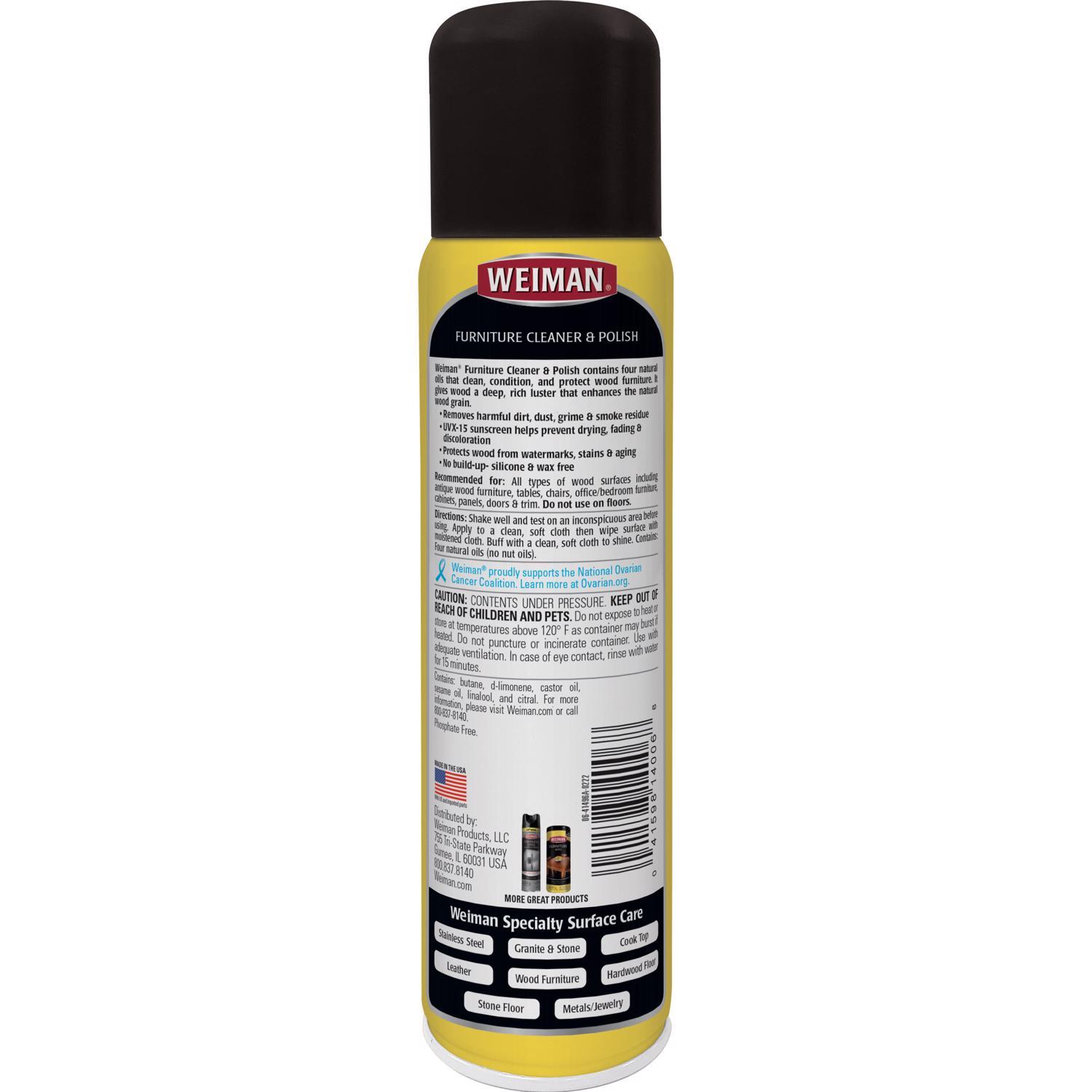 Weiman Lemon Scent Furniture Polish 12 oz Spray