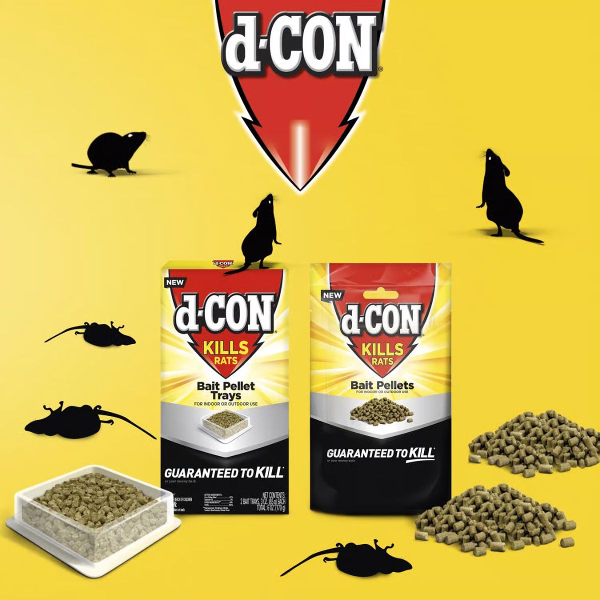 d-CON Toxic Pest Control Pellets For Mice and Rats 8 oz. 1 Pack