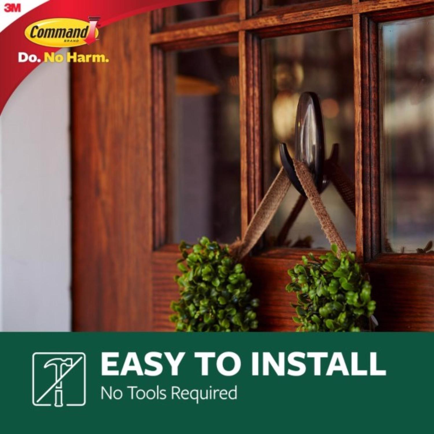 3M Command Large Plastic Hook 4.125 in. L 1 pk