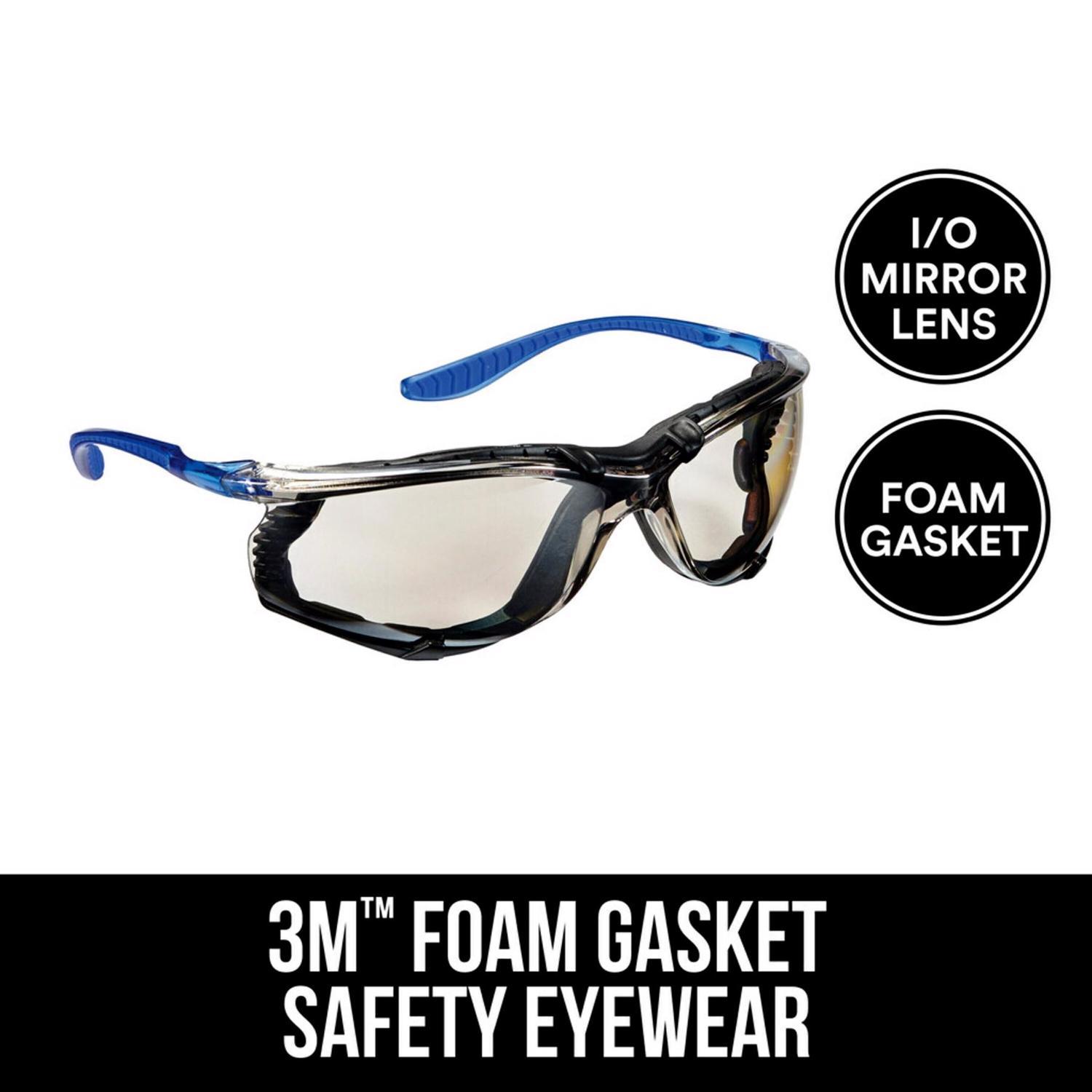 3M Anti-Fog Safety Glasses Black/Blue Frame 1 pc
