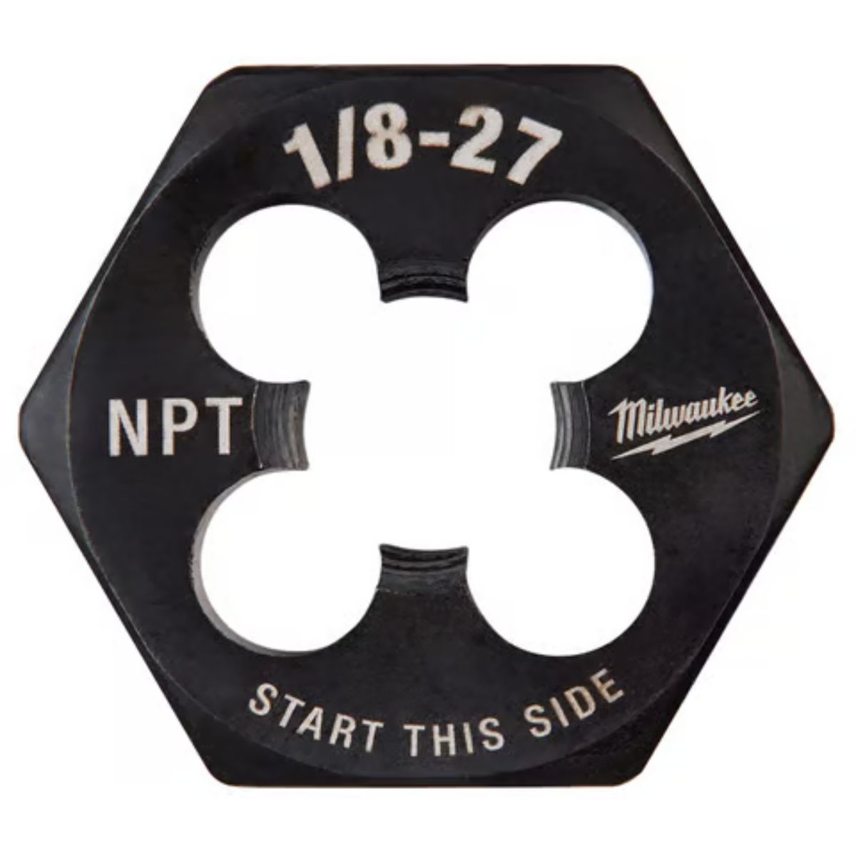 Milwaukee SAE 1/8-27 NPT 1 in. Hex Threading Die