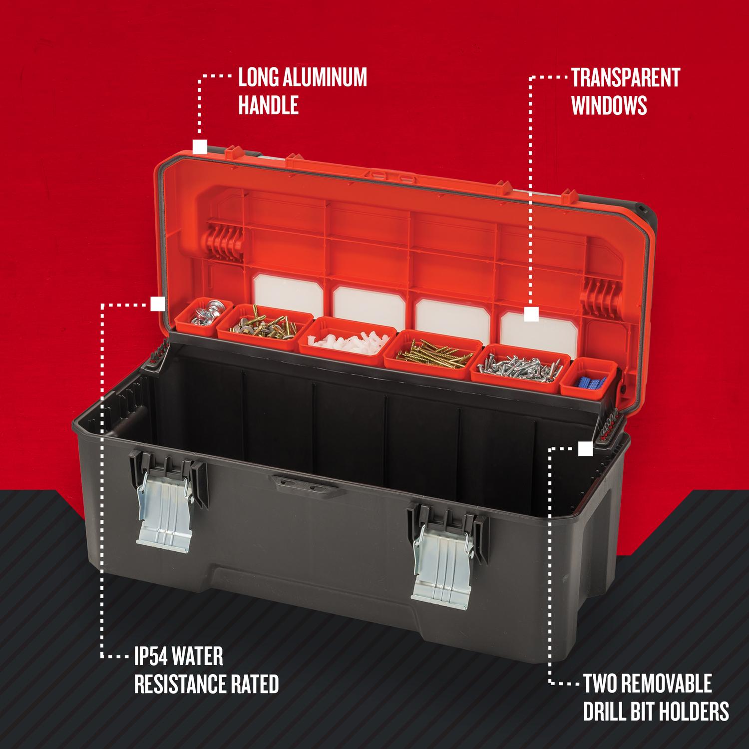 CRAFTSMAN 26 in. Professional Tool Box 1800 cu in Black/Red