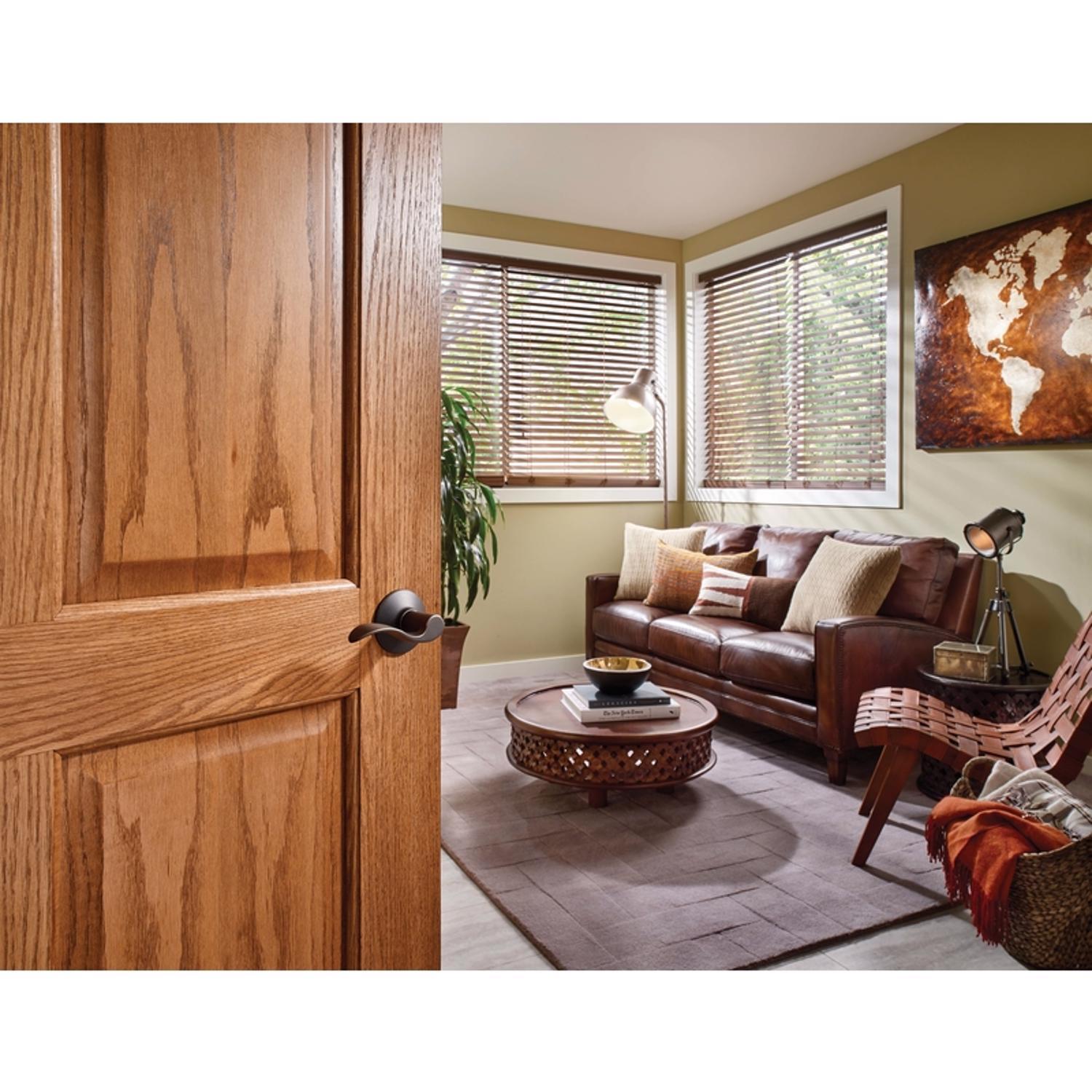 Schlage Accent Aged Bronze Passage Lever 1-3/4 in.