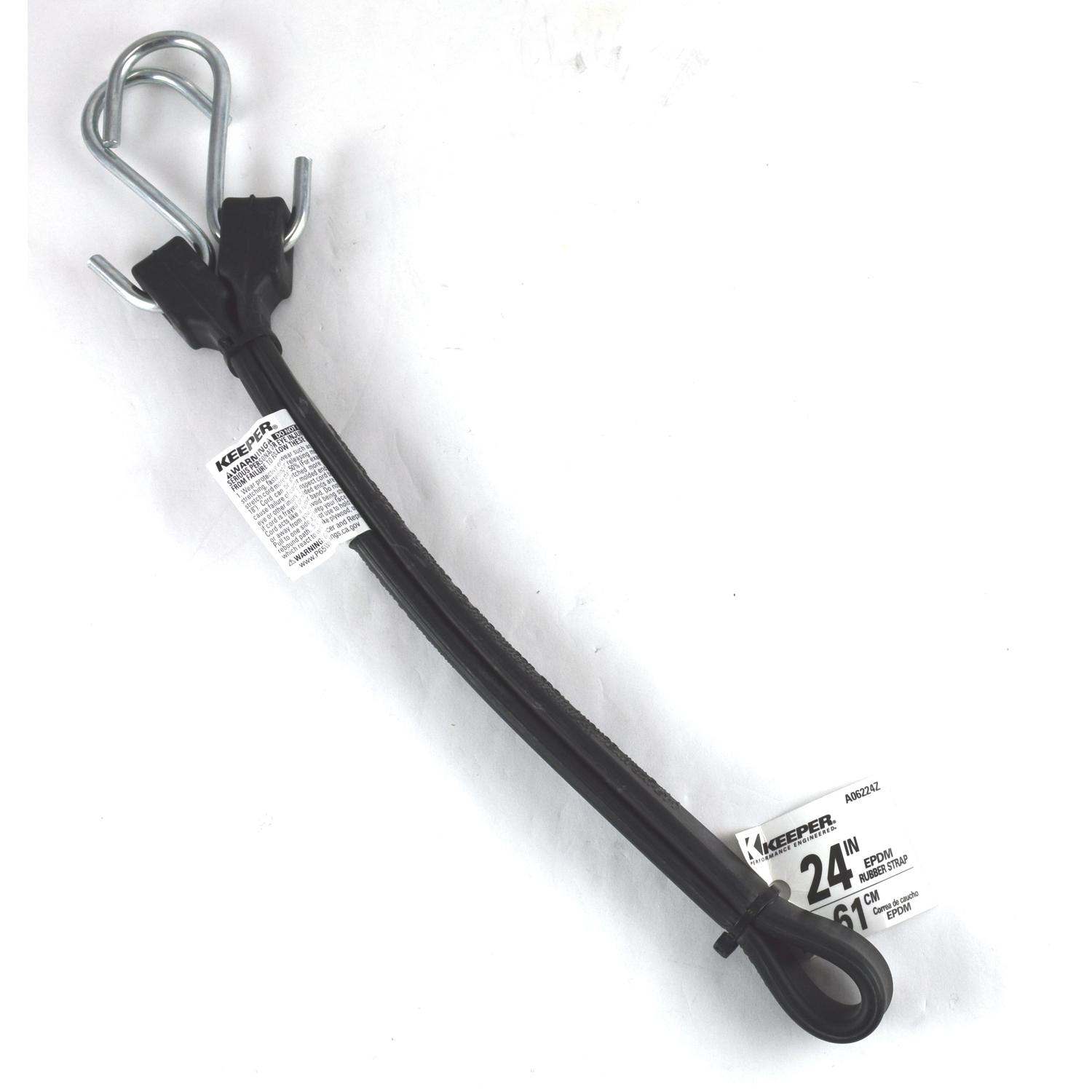 Keeper Black Tarp Strap 24 in. L 1 pk