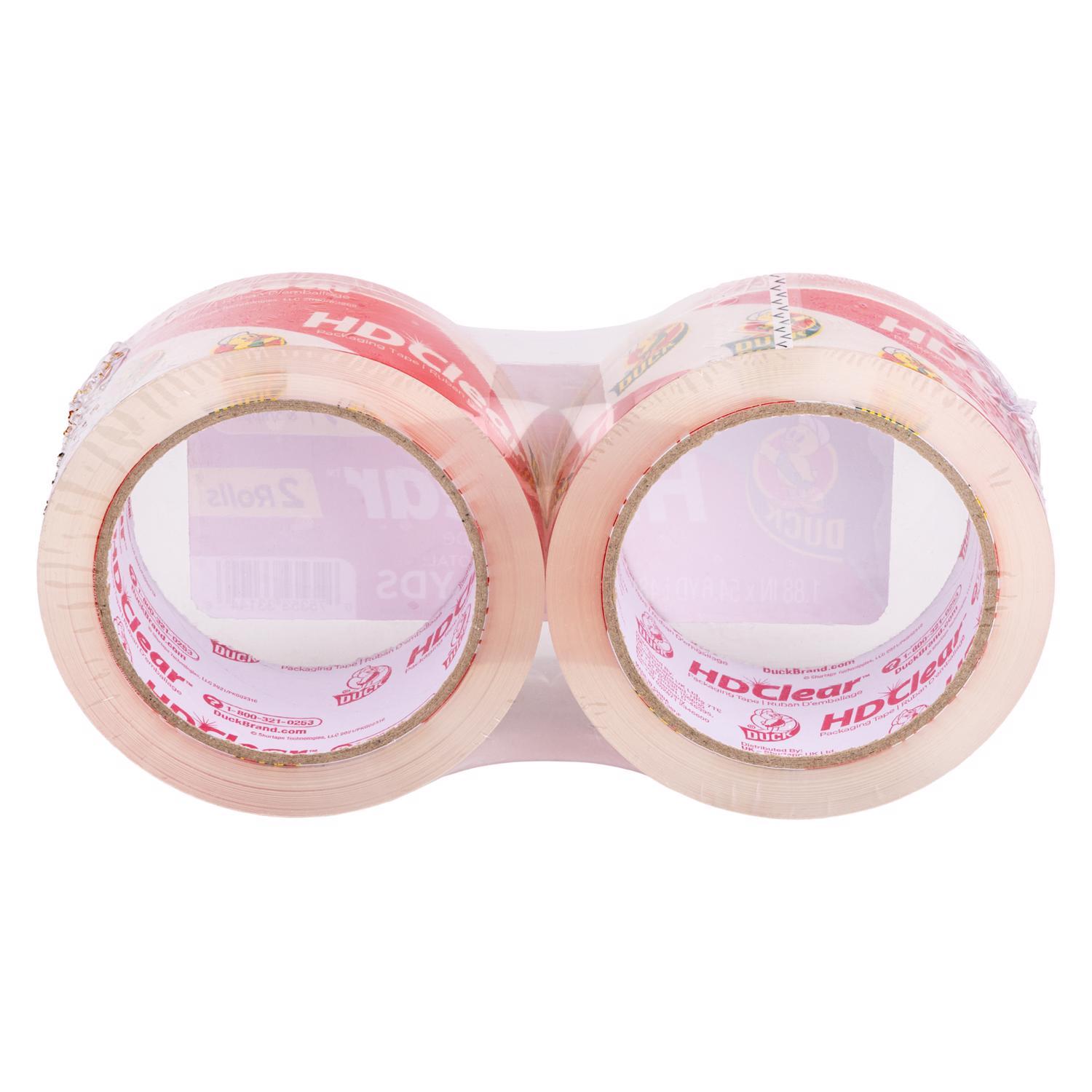 Duck HD Clear 1.88 in. W X 54.6 yd L Heavy Duty Packaging Tape 2 pk