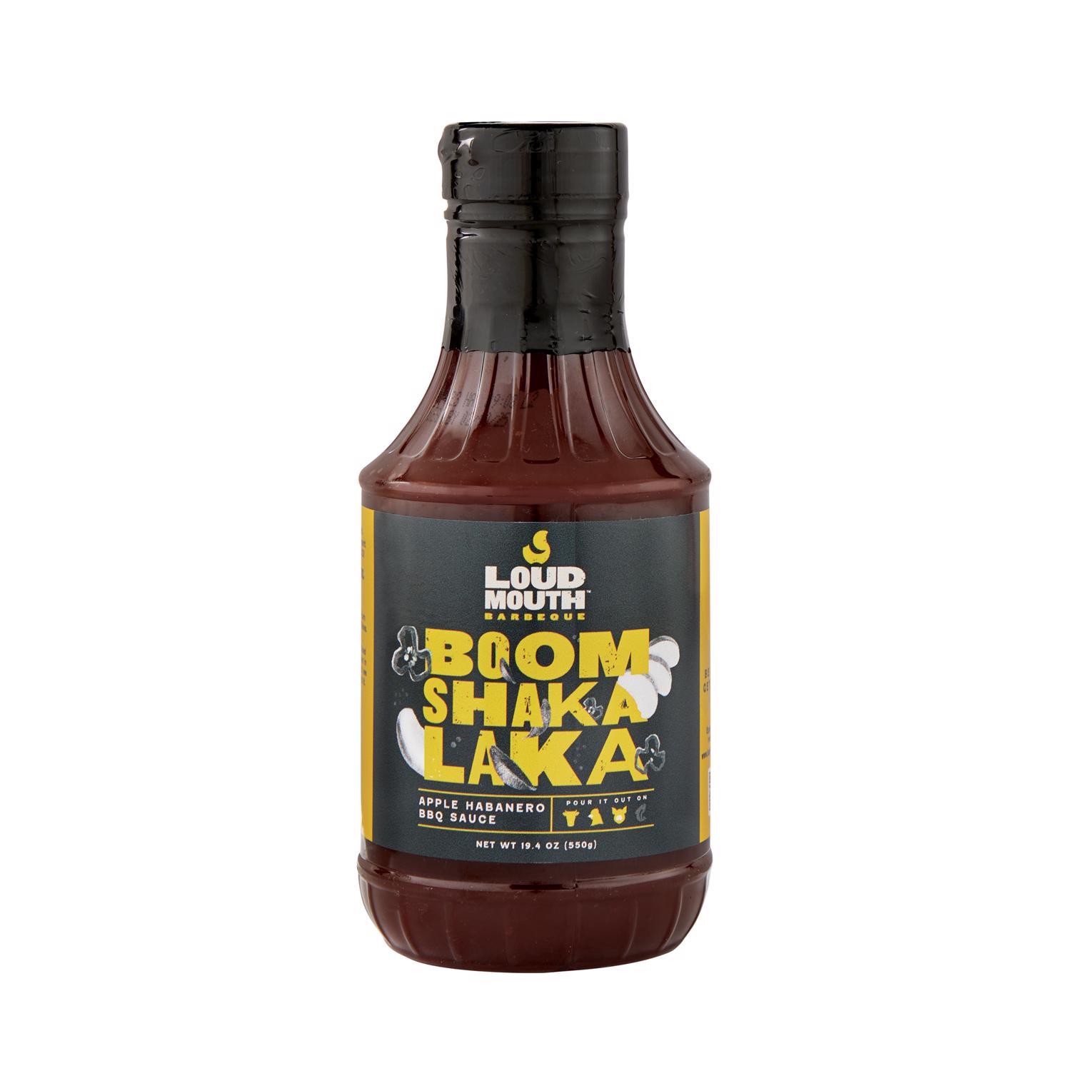 Loud Mouth BOOM SHAKA LAKA Apple Habenero BBQ Sauce 19.4 oz