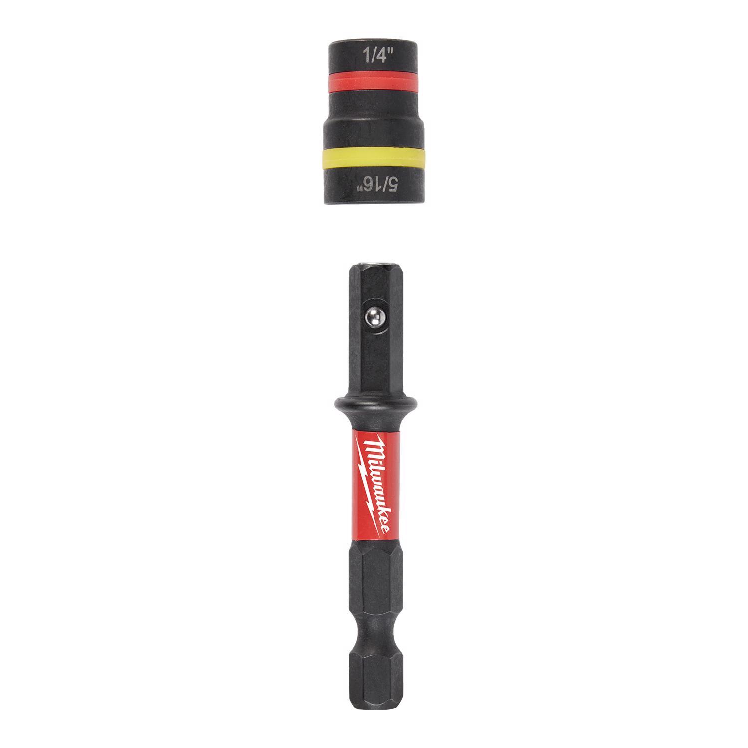 Milwaukee Shockwave 1/4 and 5/16 in. X 2-1/4" in. L Steel 2-in-1 Magnetic Nut Driver 25 pc