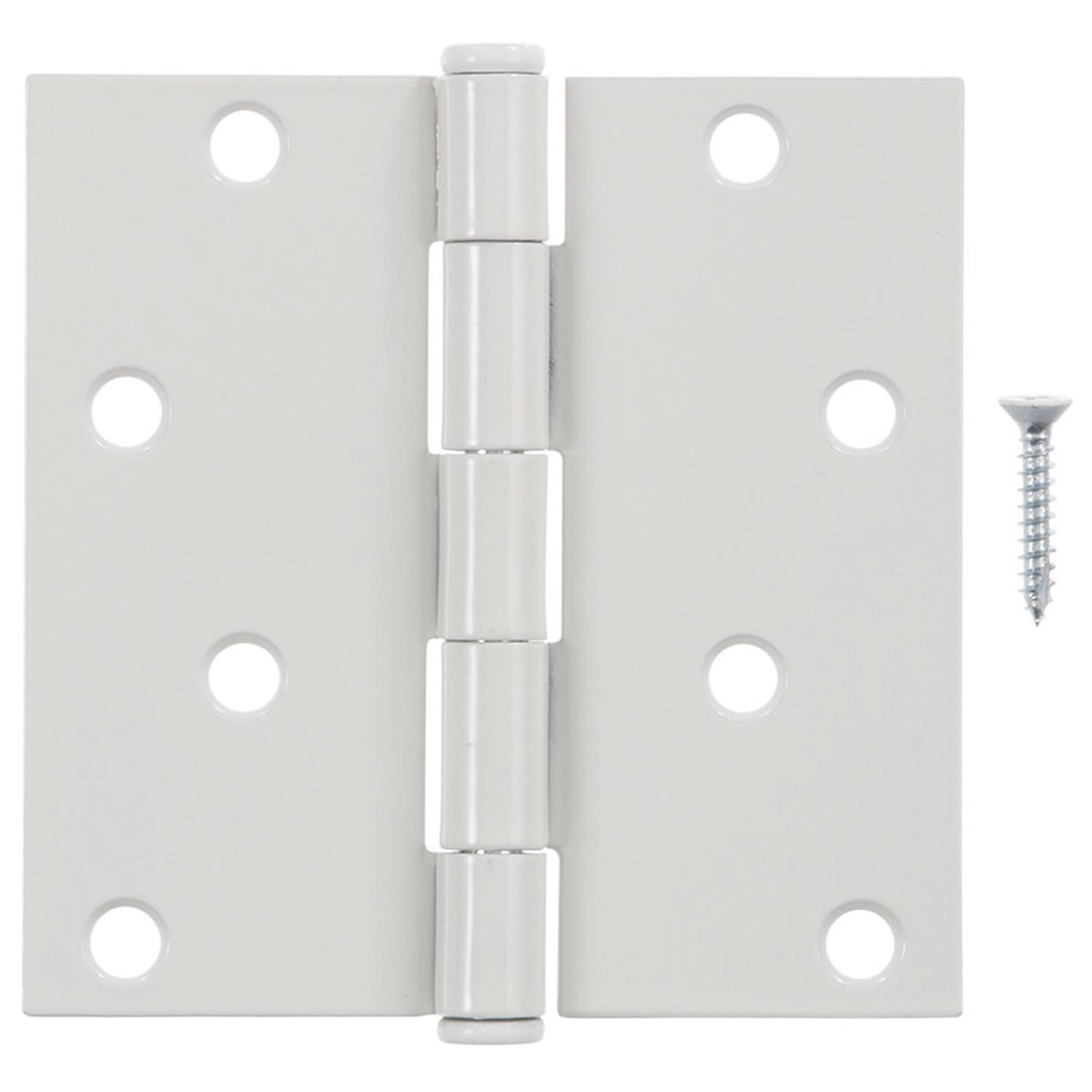 Ace 4 in. L White Residential Door Hinge 1 pk
