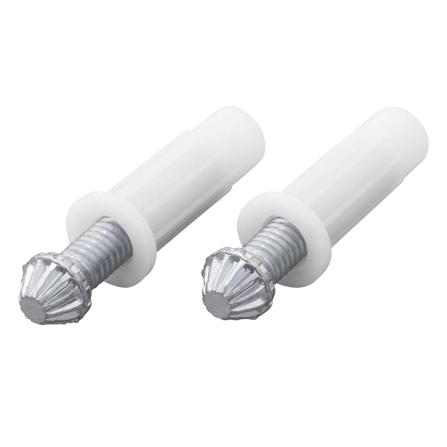 Ace 7/16 in. D Silver/White Plastic/Steel Bi-fold Door Pivot 2 pc