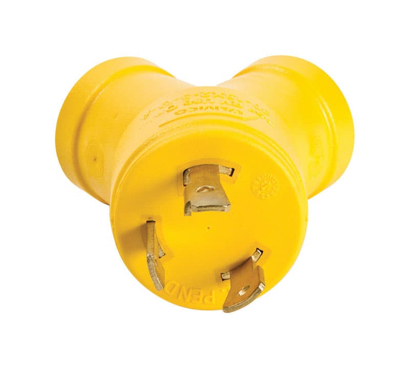 Camco 30 amps RV Generator Outlet Adapter 3 Prong 1 pk