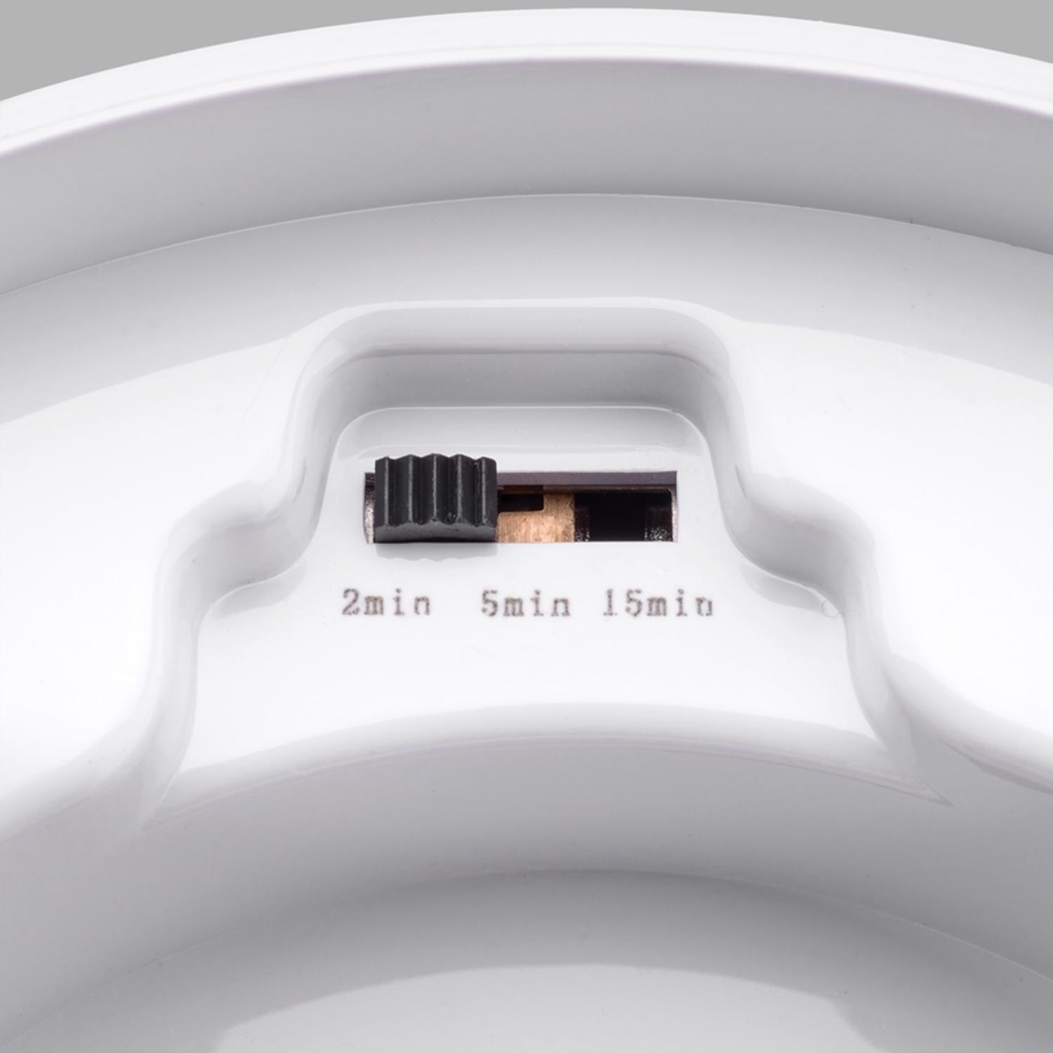 ETI Spin Light 3.54 in. H X 7 in. W X 7 in. L White LED Ceiling Spin Light