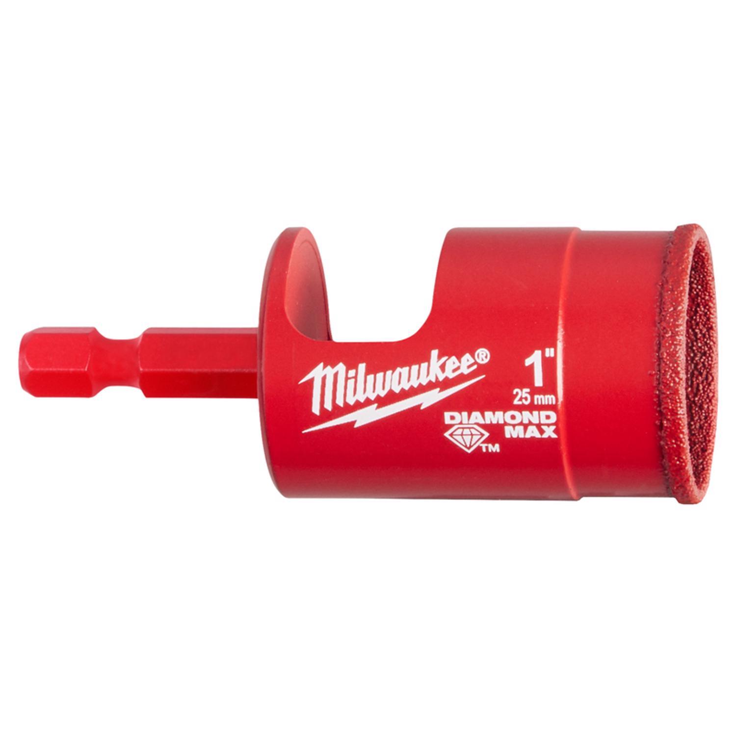 Milwaukee Diamond Max 1 in. Diamond Grit Glass, Porcelain, Tile, and Stone Hole Saw 1 pc