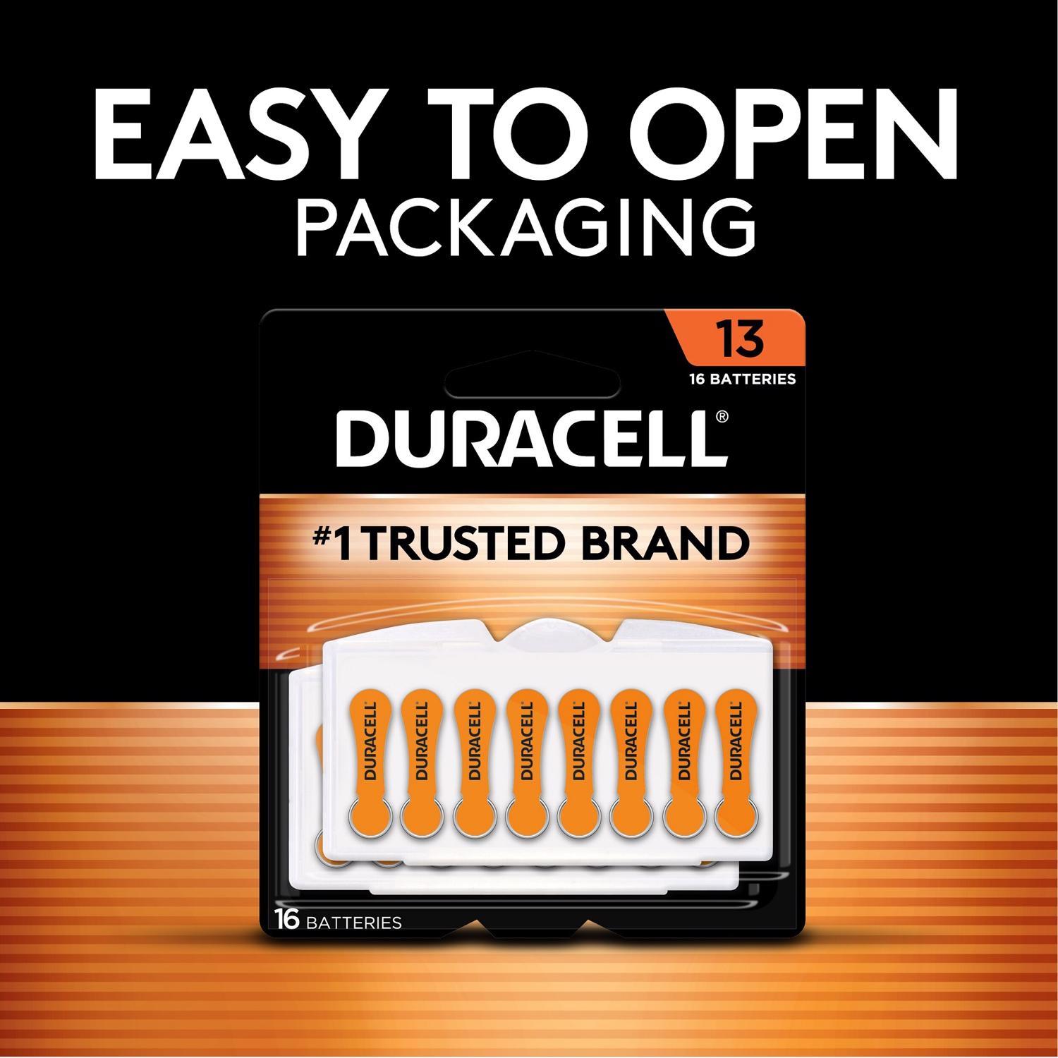 Duracell Zinc Air 13 1.4 V 300 mAh Hearing Aid Battery 8 pk