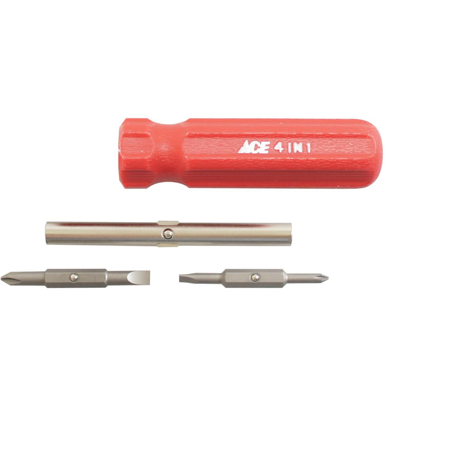 Ace Phillips/Slotted 4-in-1 Screwdriver 8 in.