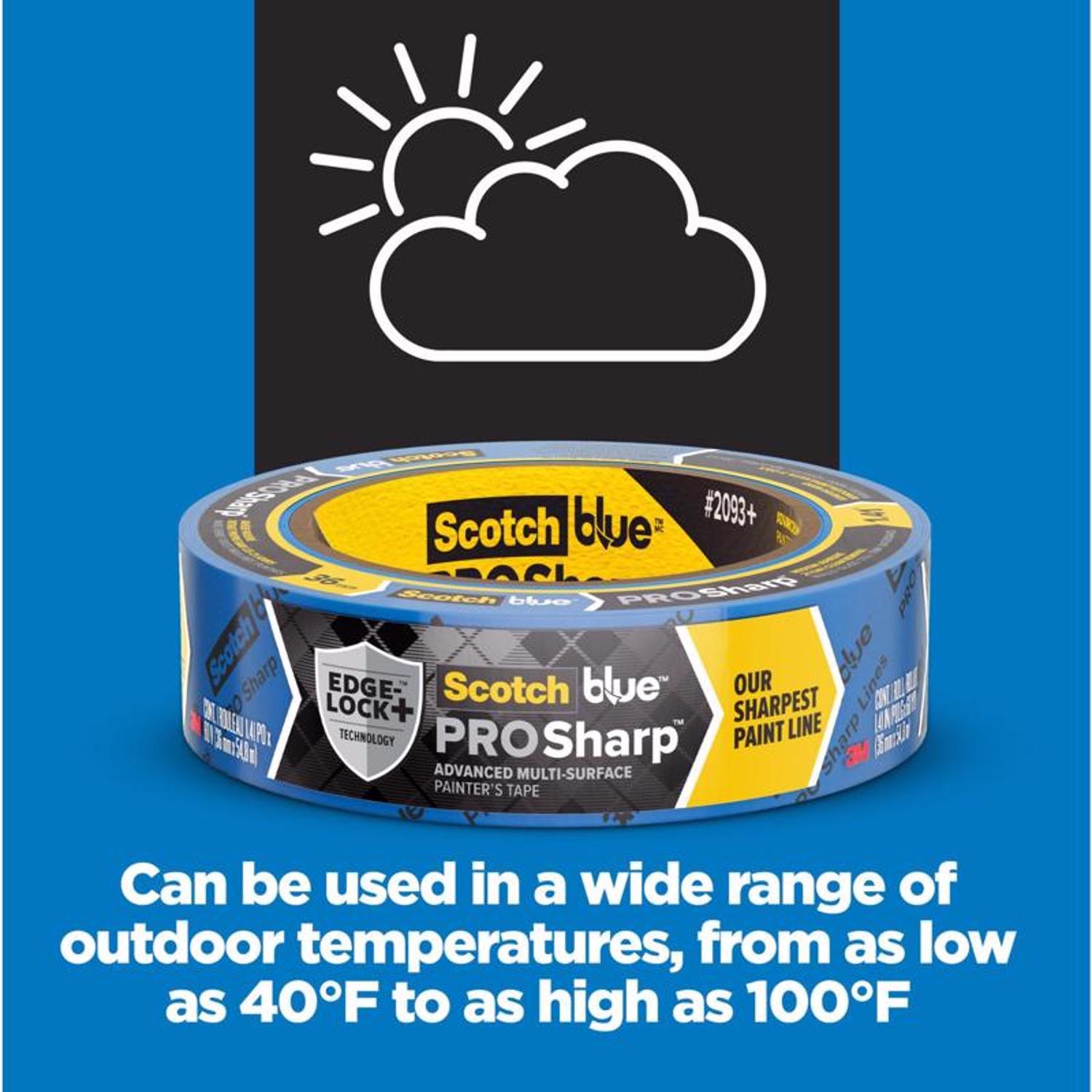 ScotchBlue 1.41 in. W X 60 yd L Blue Medium Strength Painter's Tape 3 pk
