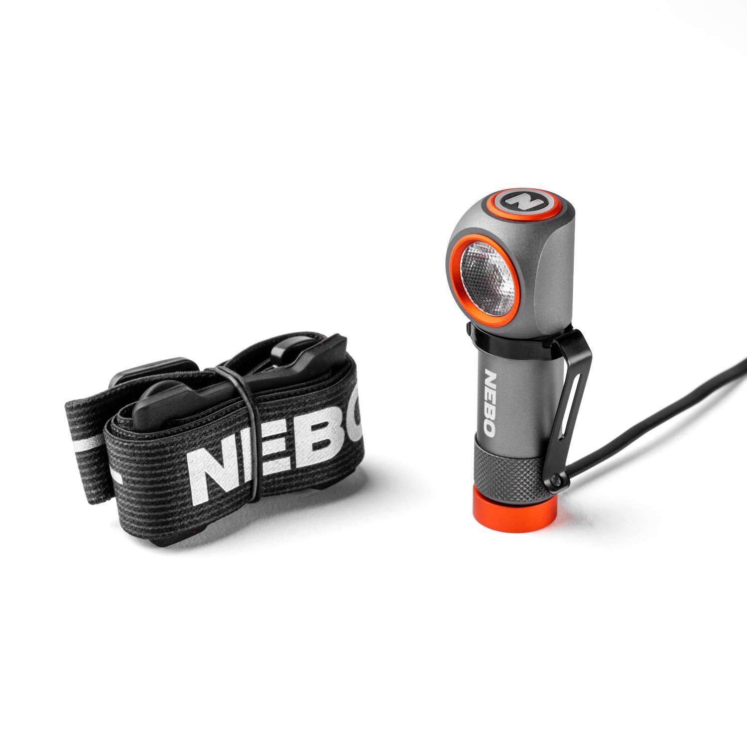 NEBO Einstein 600 lm Black/Gray LED Rechargeable Head Lamp