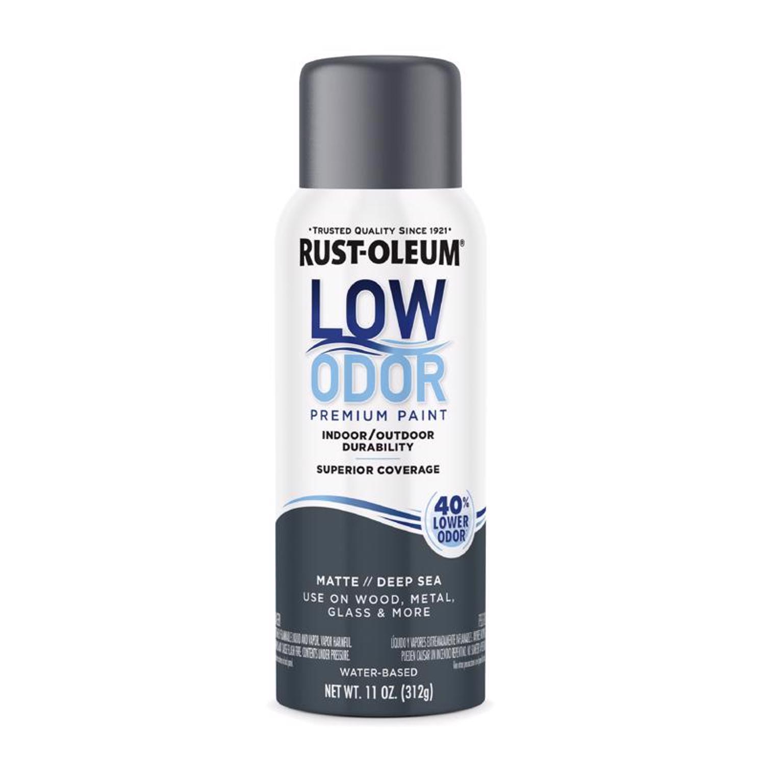 Rust-Oleum Low Odor Matte Deep Sea Spray Paint 11 oz.