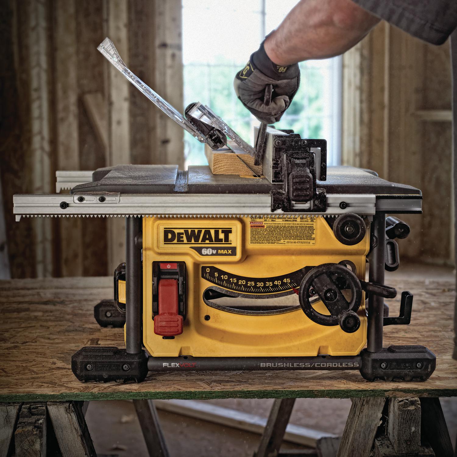 DeWalt 60V MAX Cordless 8-1/4 in. Table Saw Kit (Battery & Charger)
