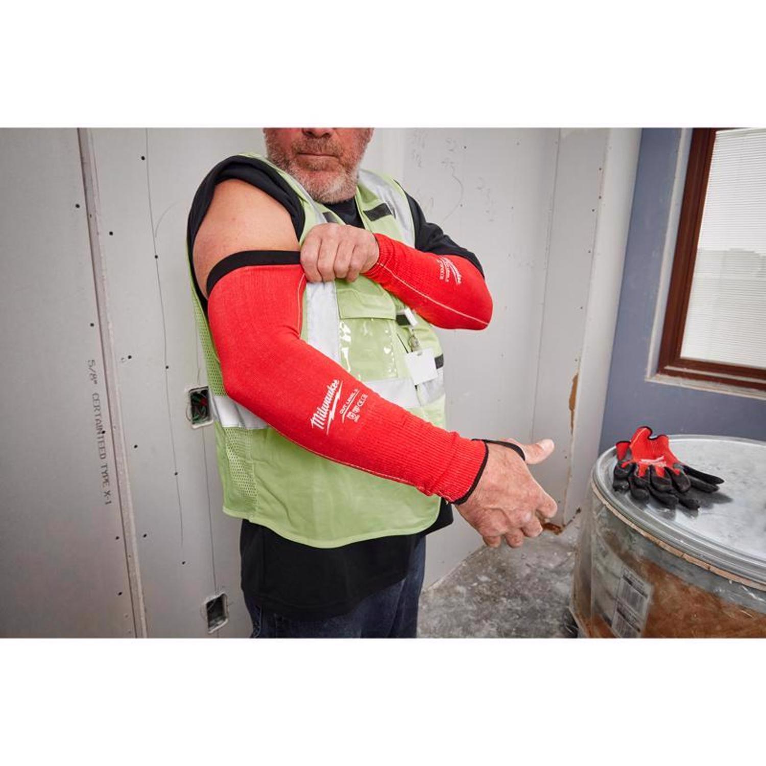 Milwaukee Cut-Resistant Arm Sleeve Red | Stine Home + Yard : The