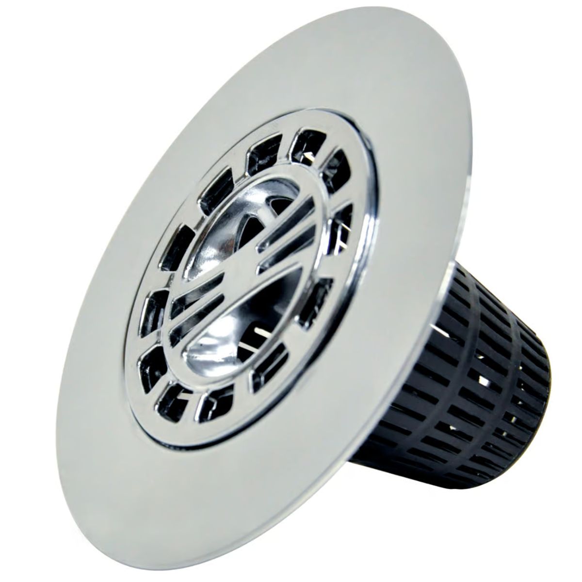 Ace Chrome Plastic/Stainless Steel Hair Catcher Shower Drain Cover